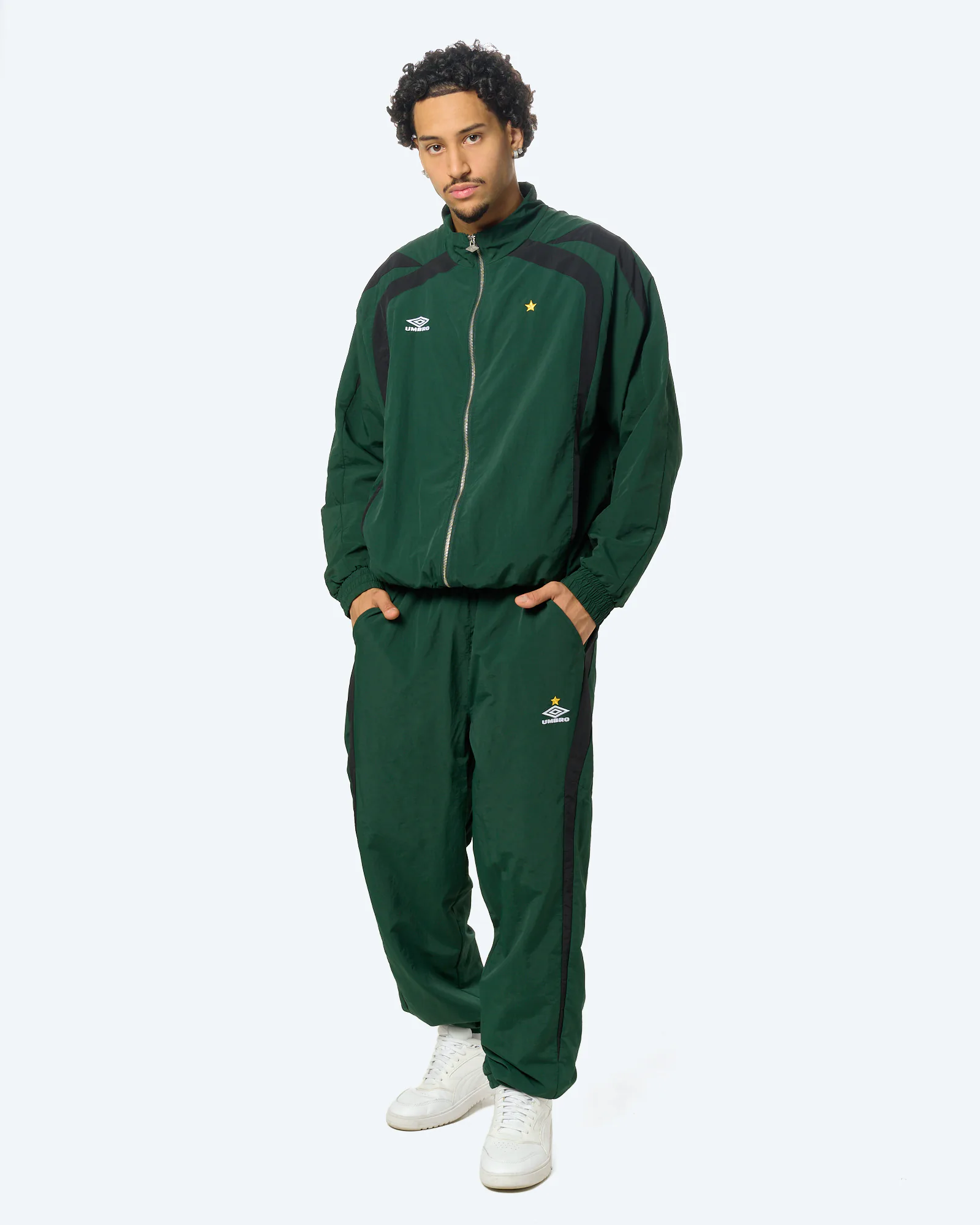 Relaxed Track Pant Pine Grove/Black
