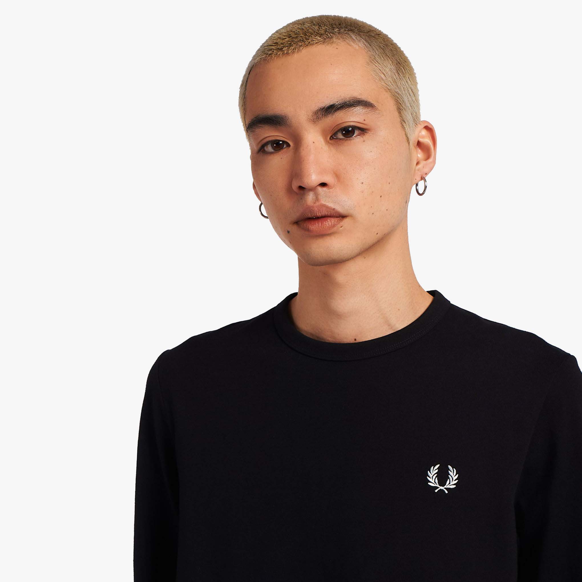 Fred Perry Laurel Wreath Longsleeve Black