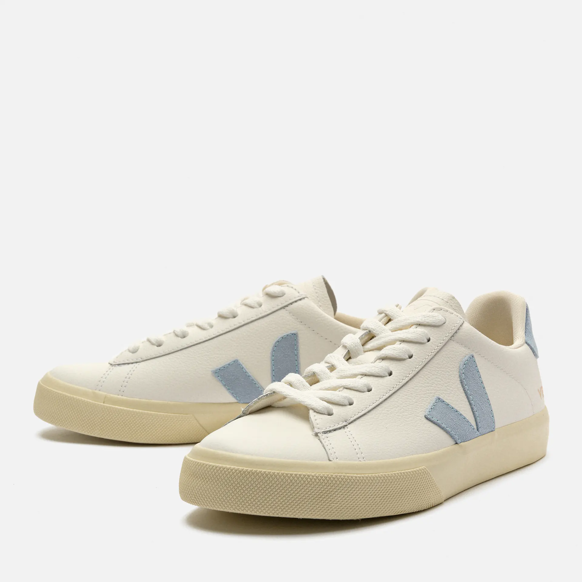 Veja Women Campo Leather Sneaker White/Steel