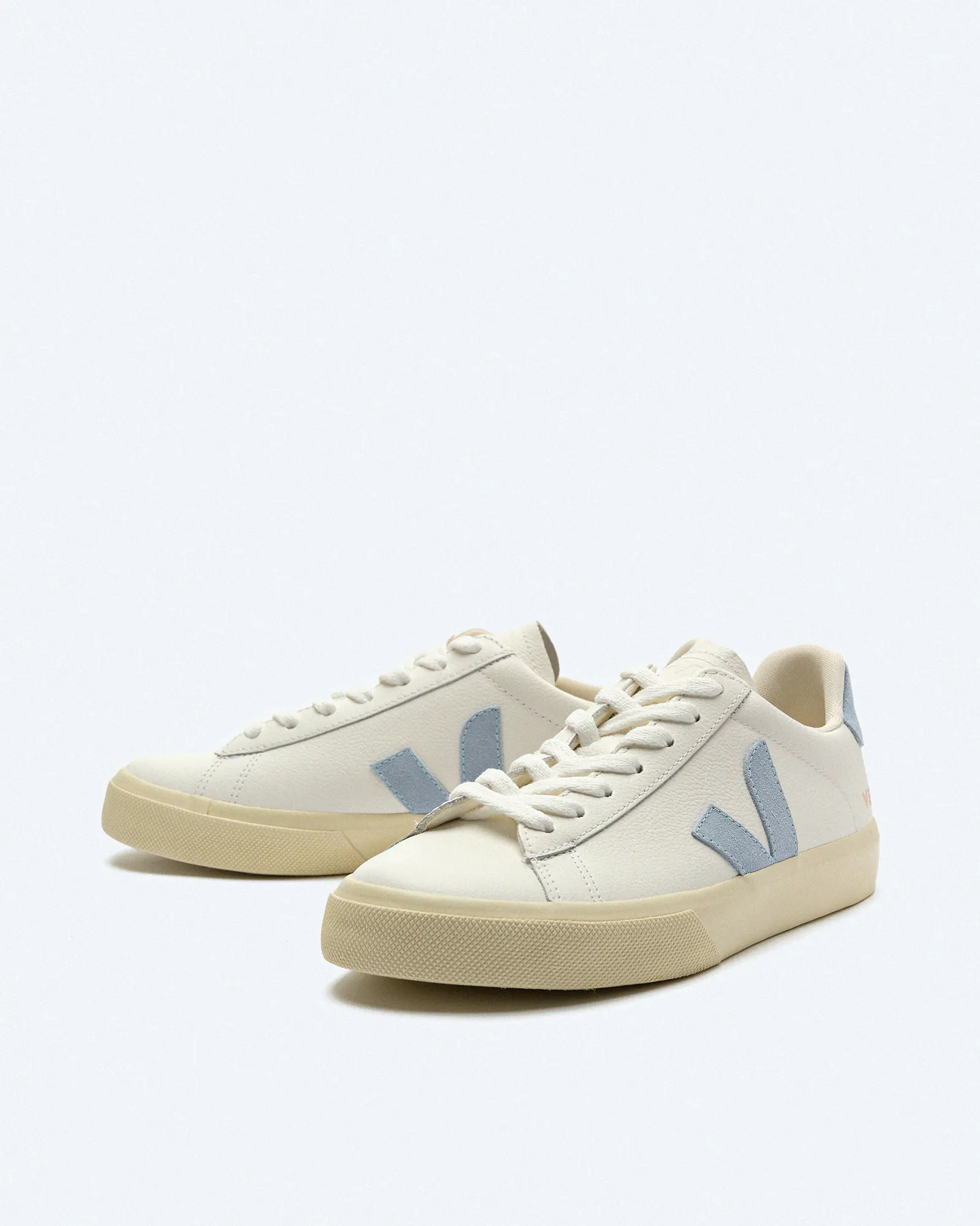 Veja Women Campo Leather Sneaker White/Steel Veja Women Campo Leather Sneaker White/Steel
