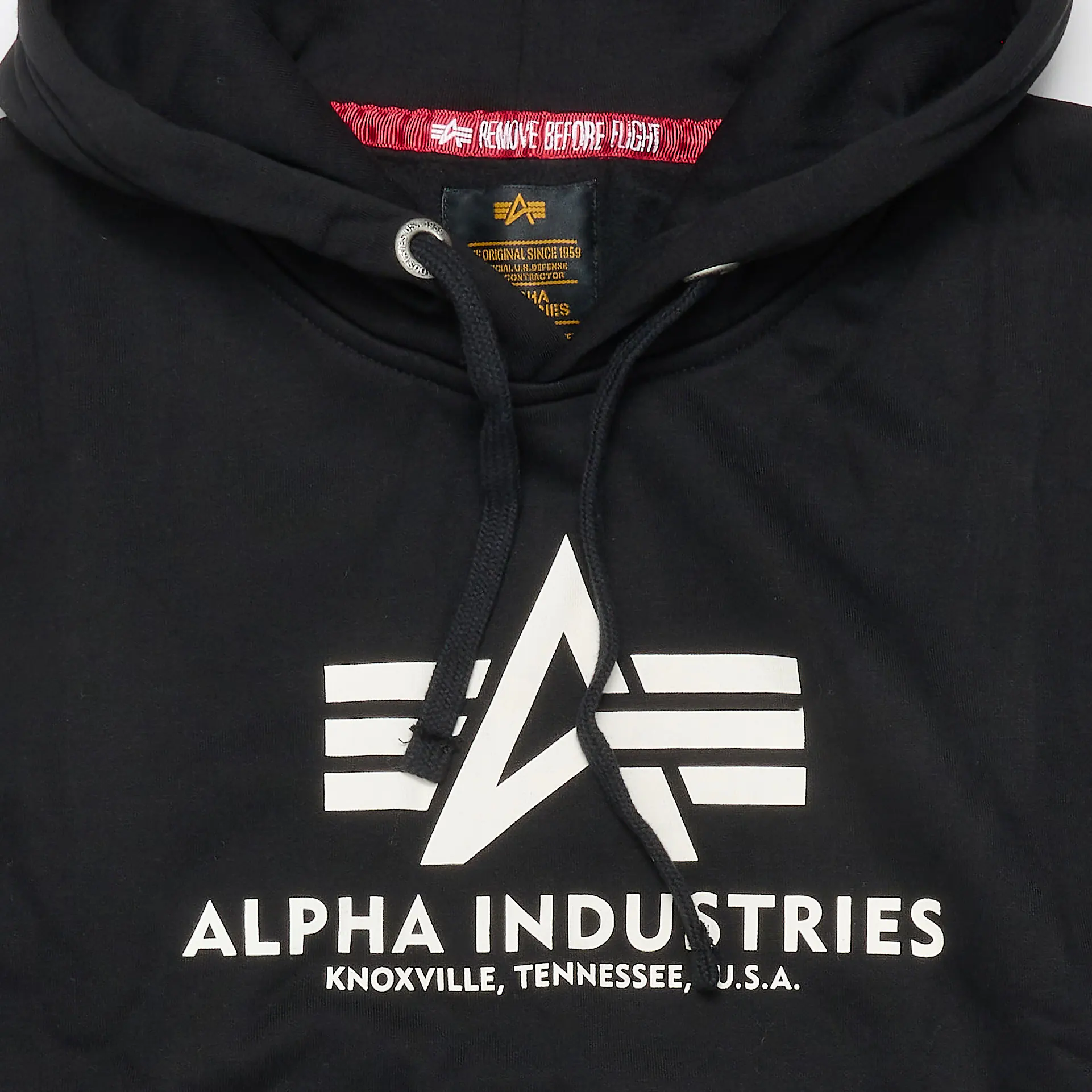 Alpha Industries Basic Hoody Black Alpha Industries Basic Hoody Black