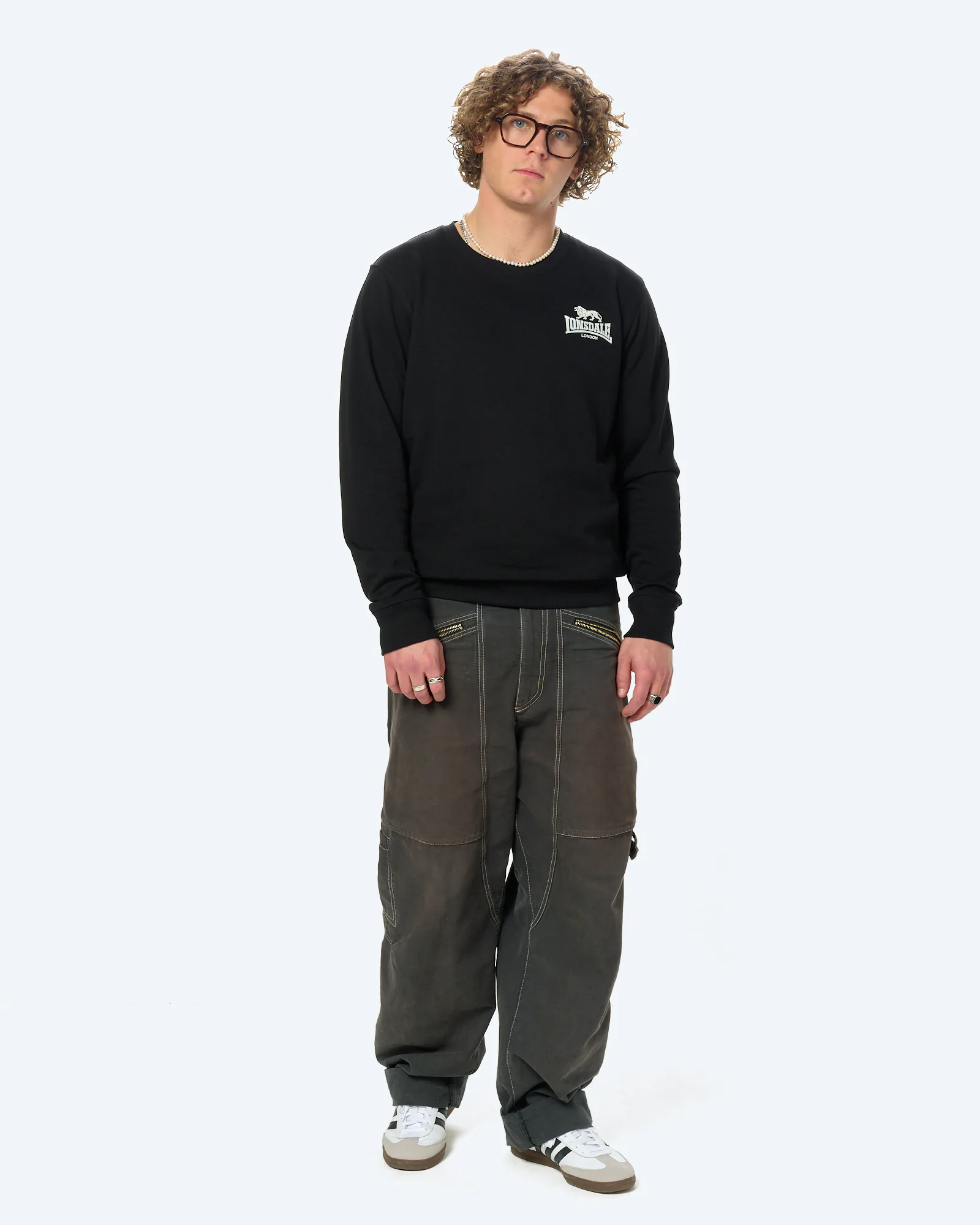 Lonsdale LONGRIDGE Sweatshirt Black