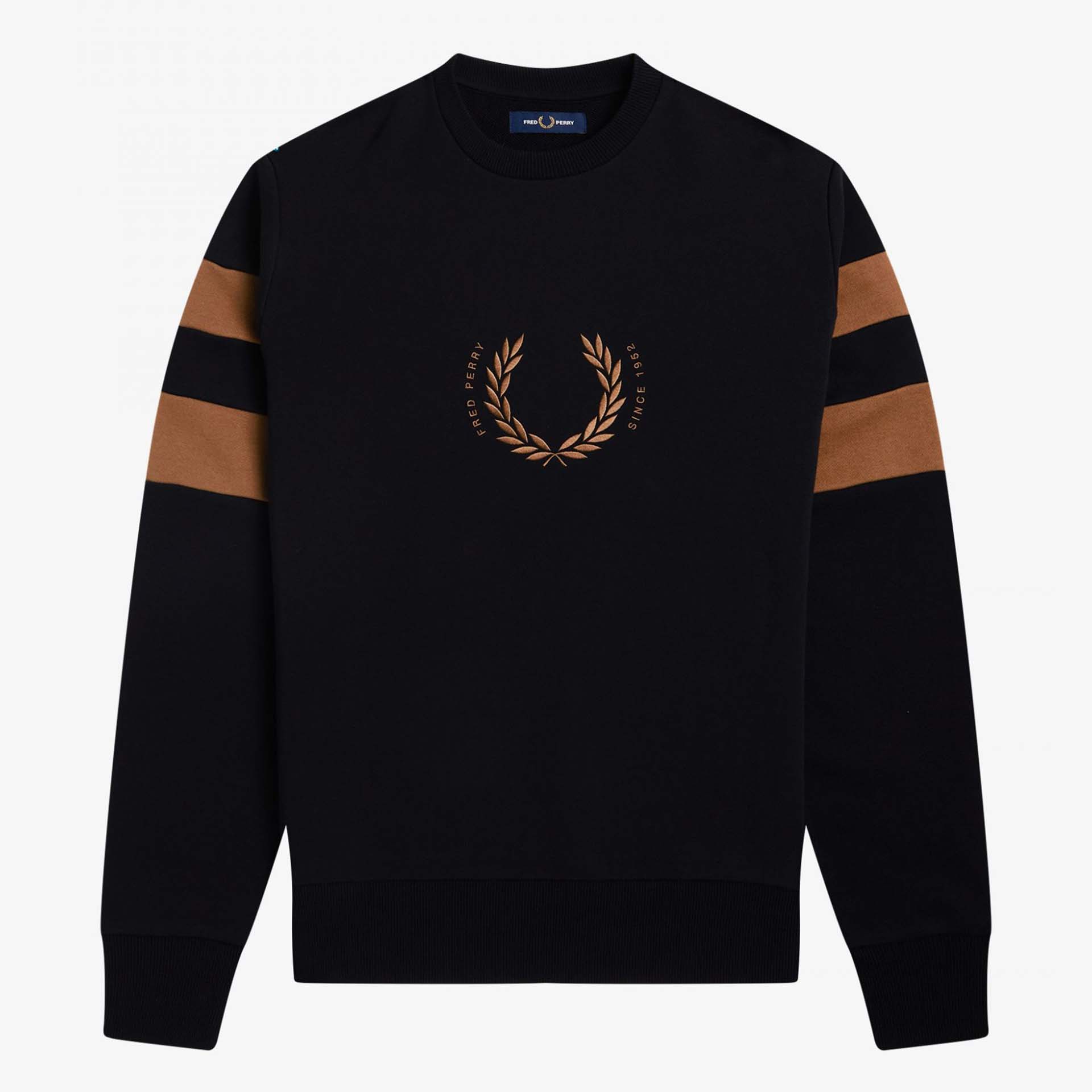 Fred Perry Bold Tipped Sweatshirt Black