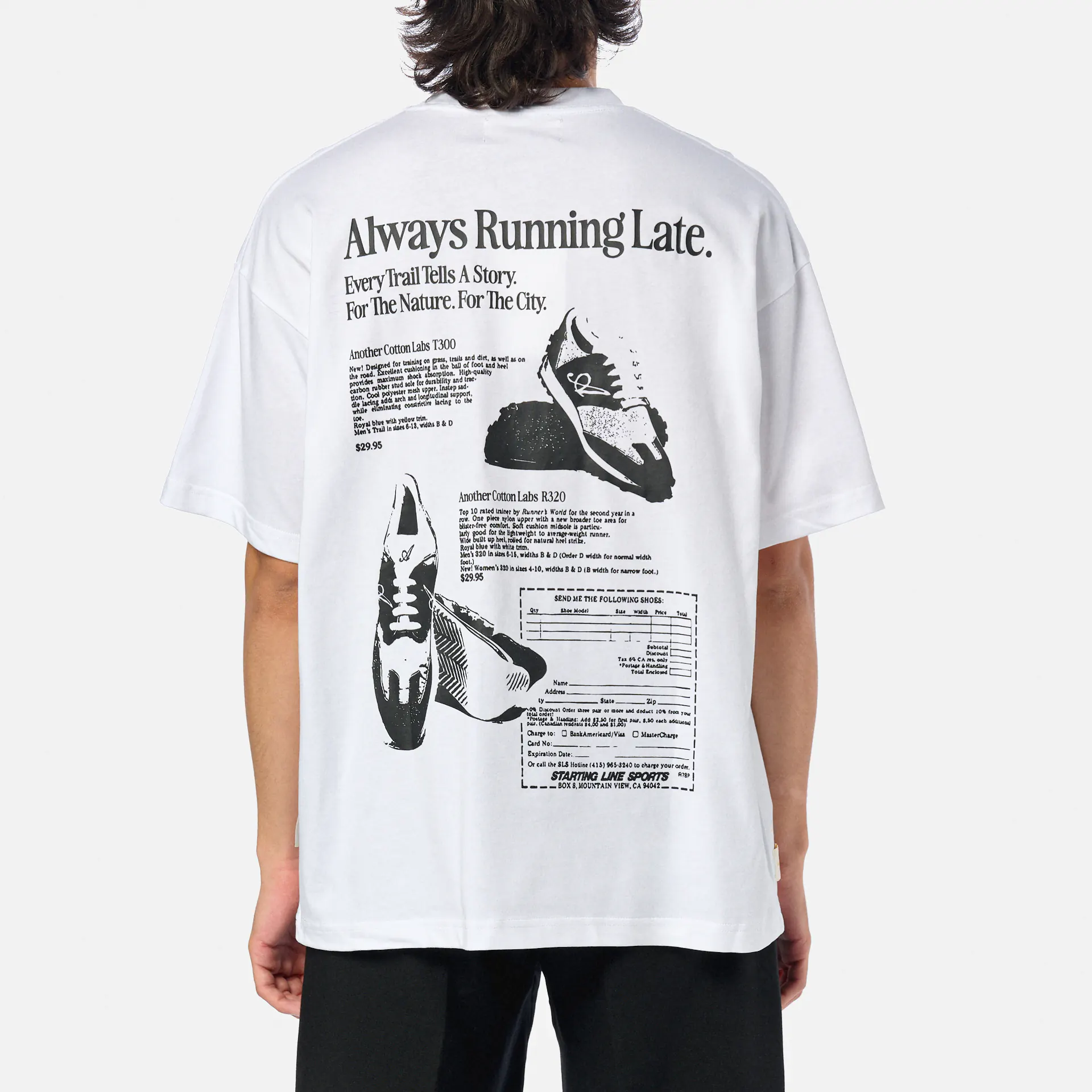 Another Cotton Running Late T-Shirt White