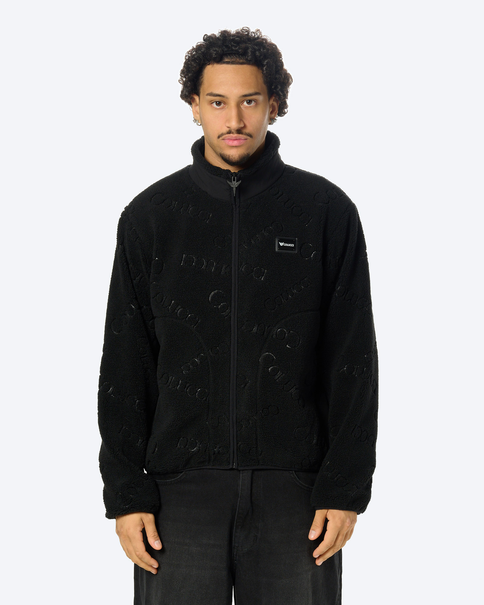 Logo Teddy Jacket Black