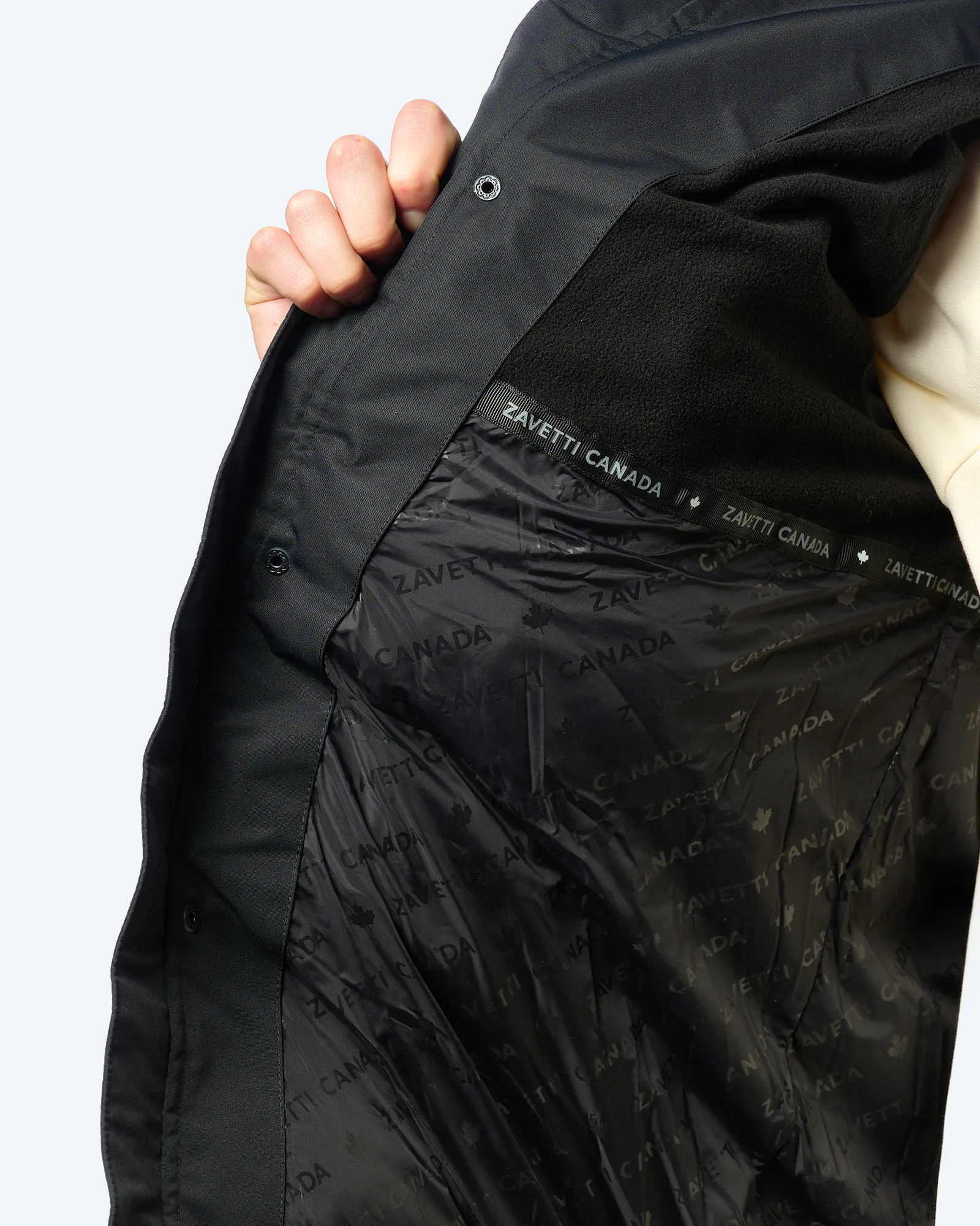 Zavetti Canada Oshawa 2.0 Puffer Parka Jacket Black