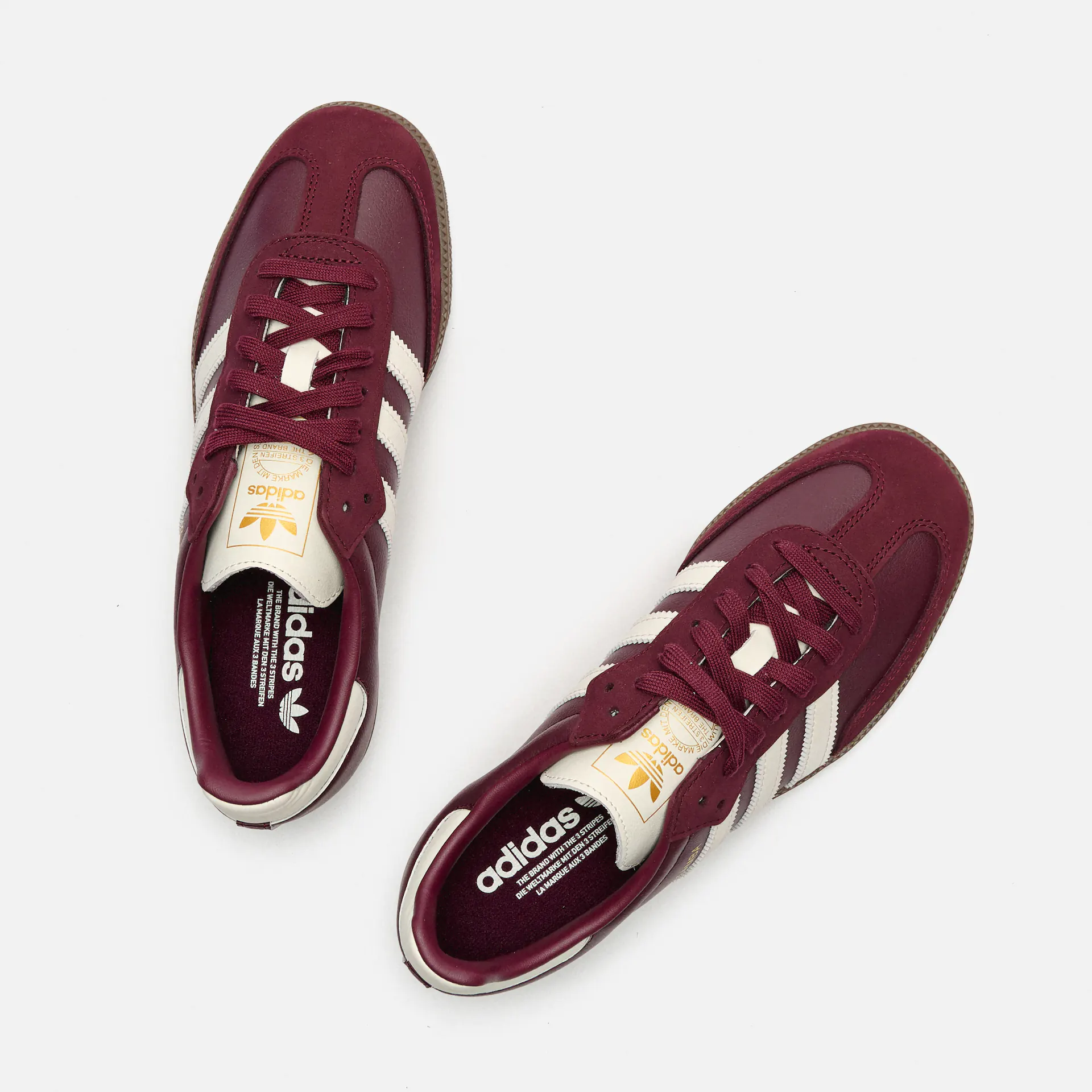 adidas Originals Samba Sneaker OG W Maroon/White/Gum