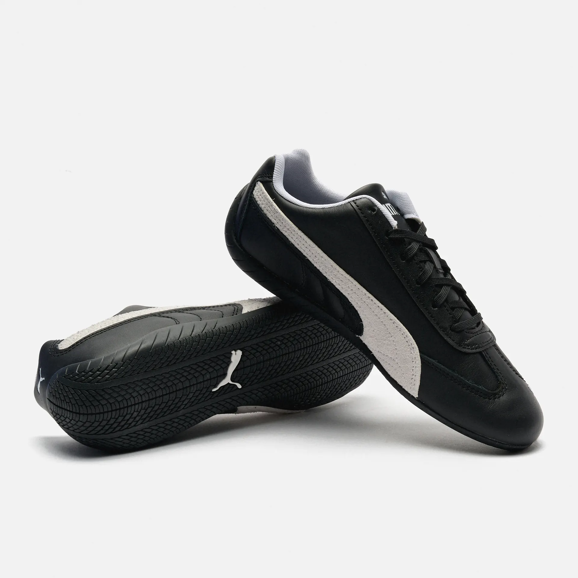 PUMA Speedcat Leather Sneakers Black/White