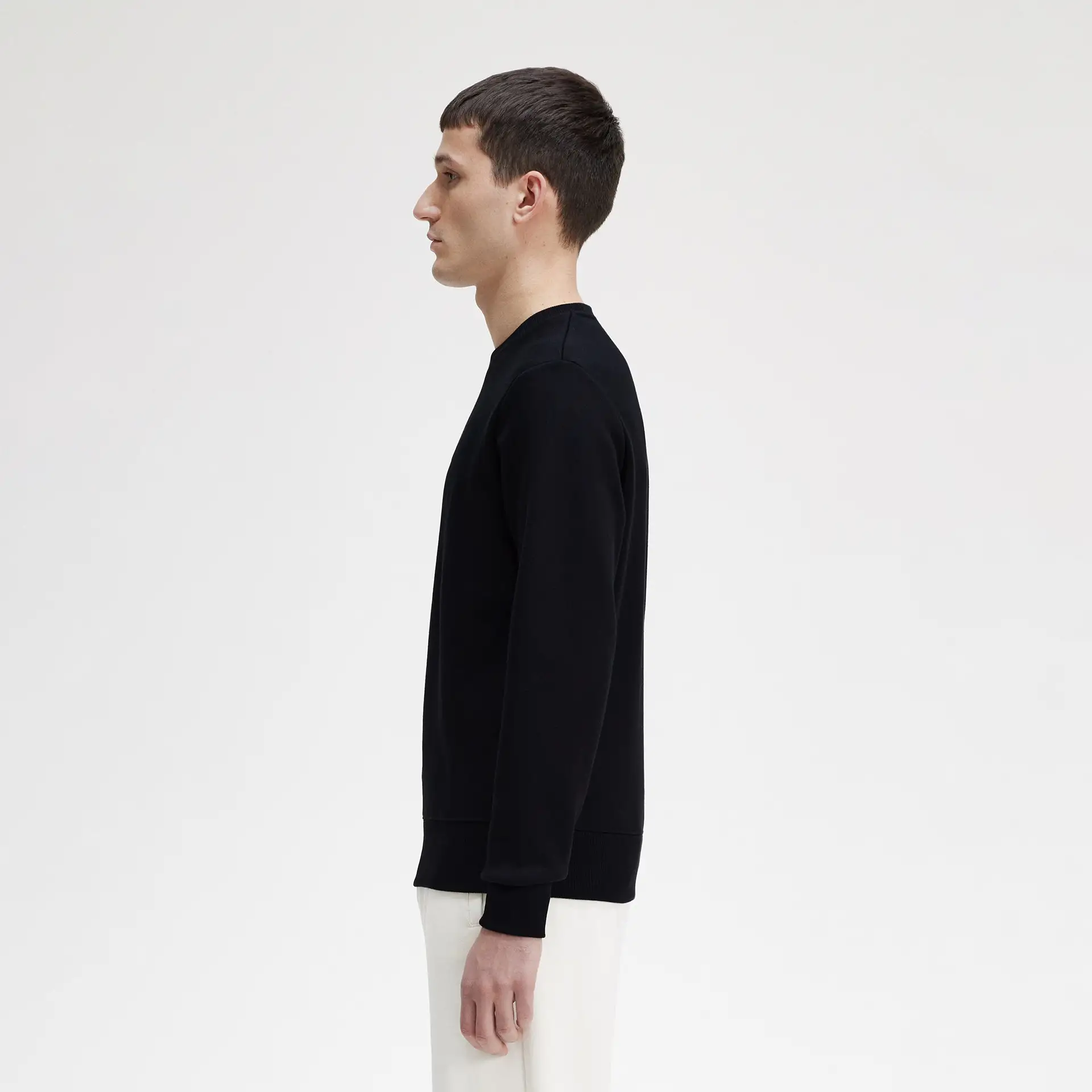 Fred Perry Embroidered Sweatshirt Black