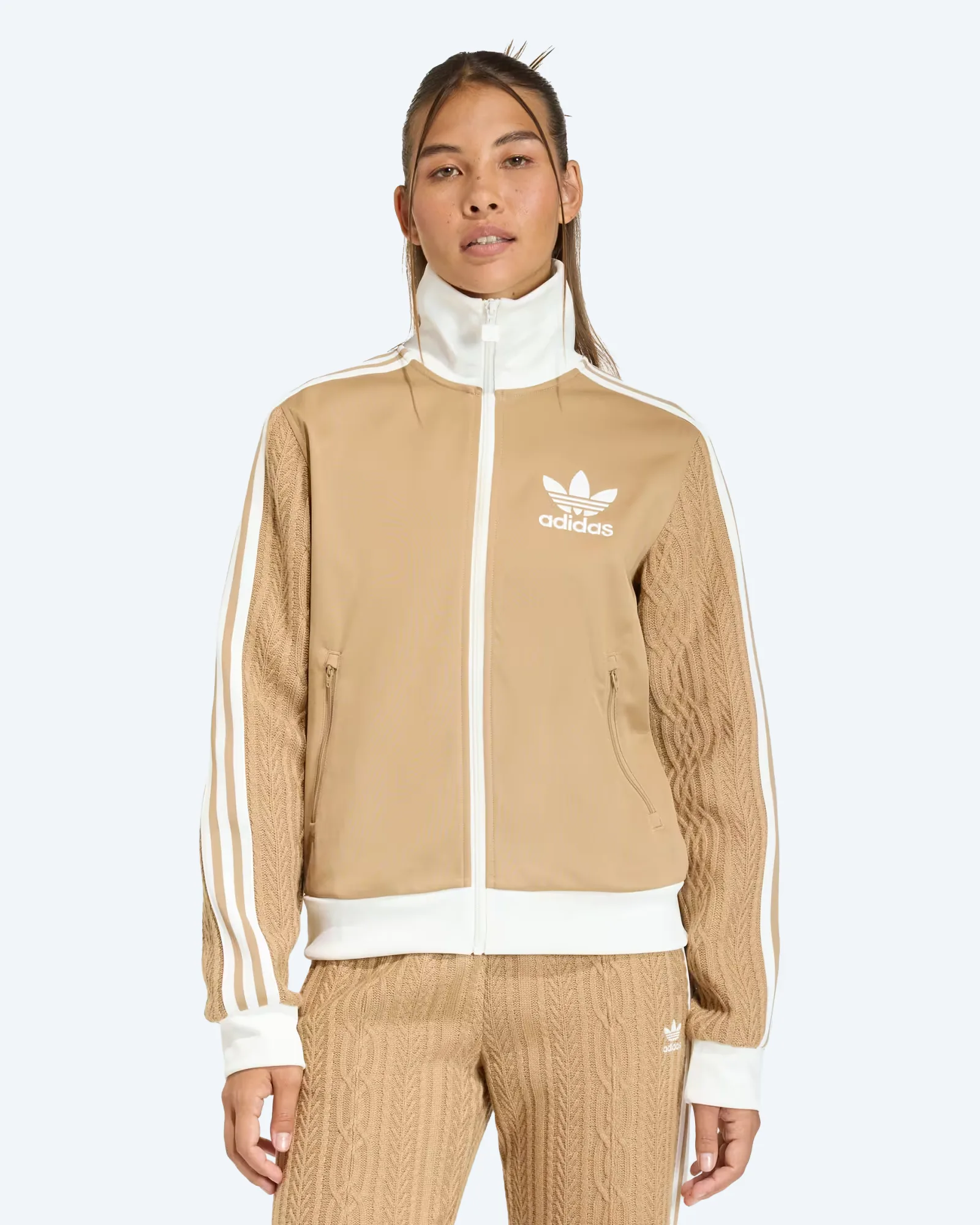 adidas Originals Knit Classics Track Top Carboard