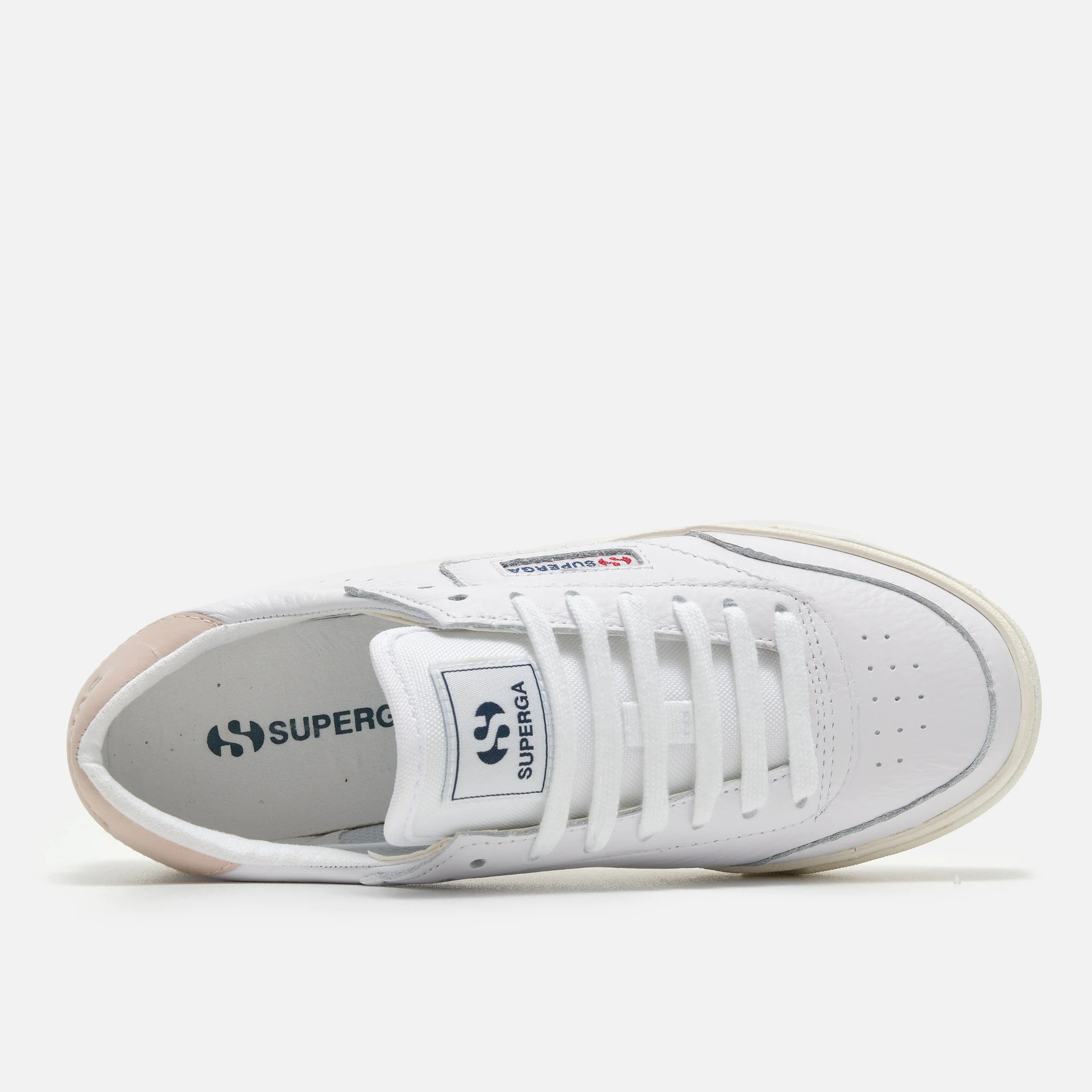 Superga 3843 Clubesse Platform Sneaker White Violet