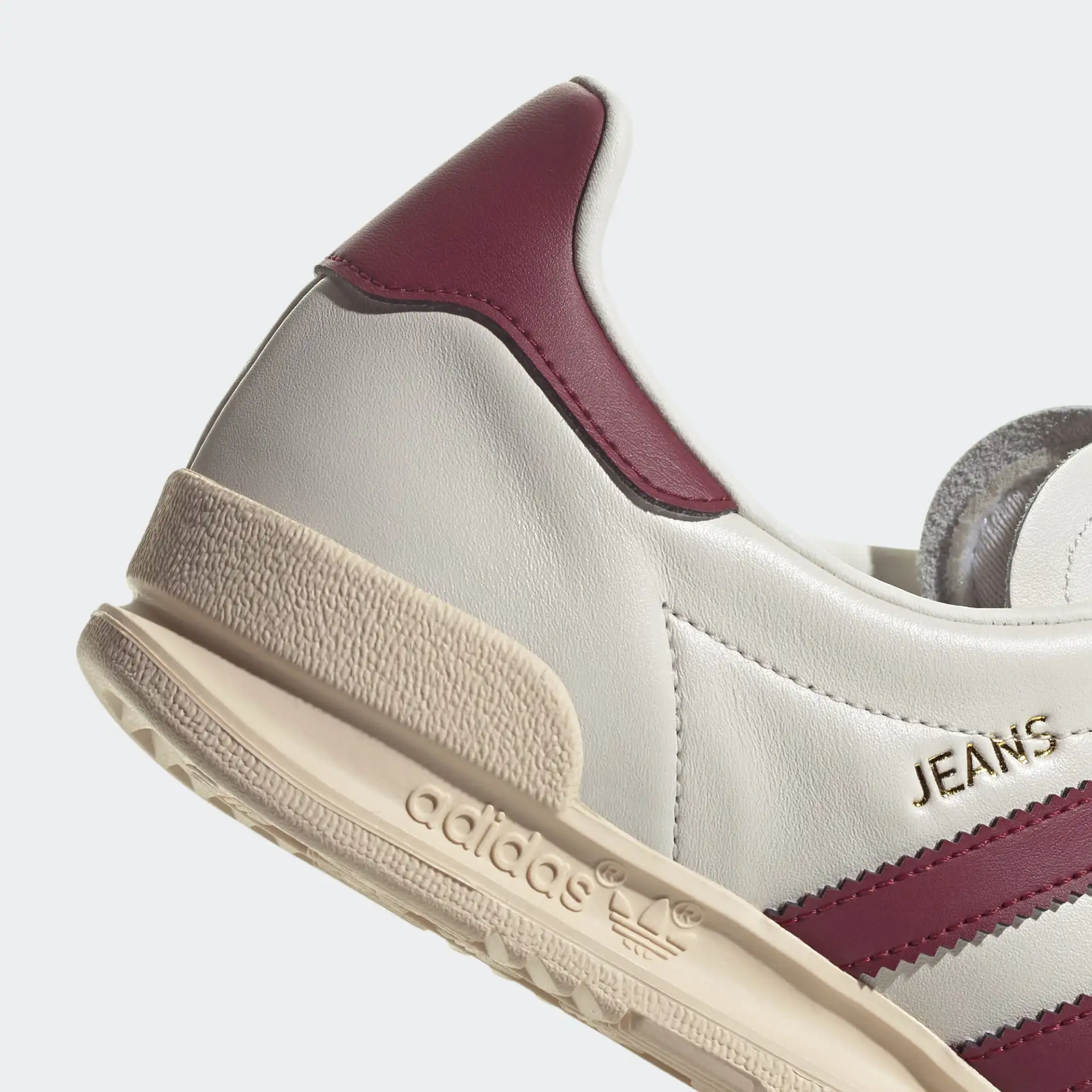adidas Originals Jeans Sneakers Chalk White Collegiate Burgundy