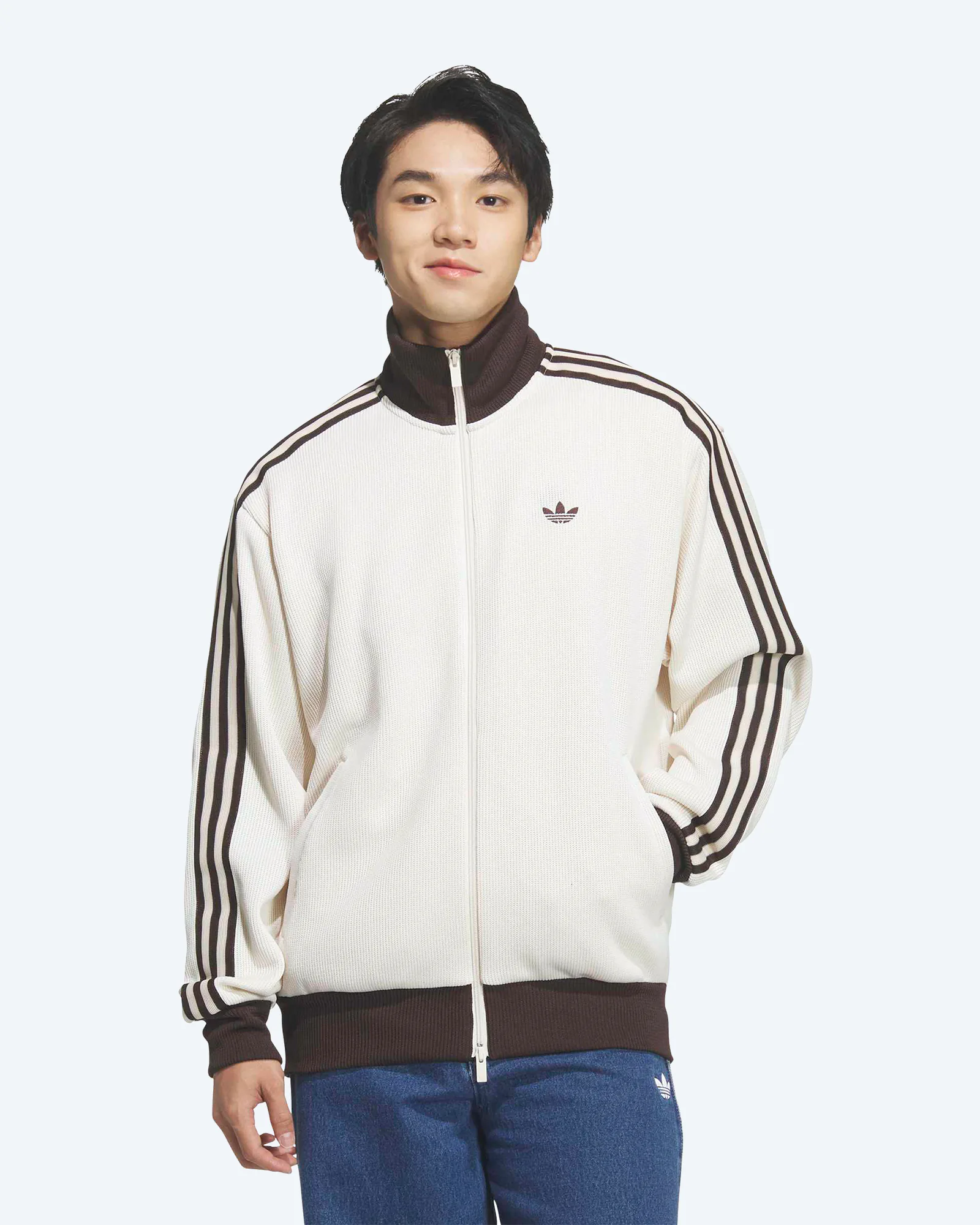 Firebird Knit Tracktop Wonder White