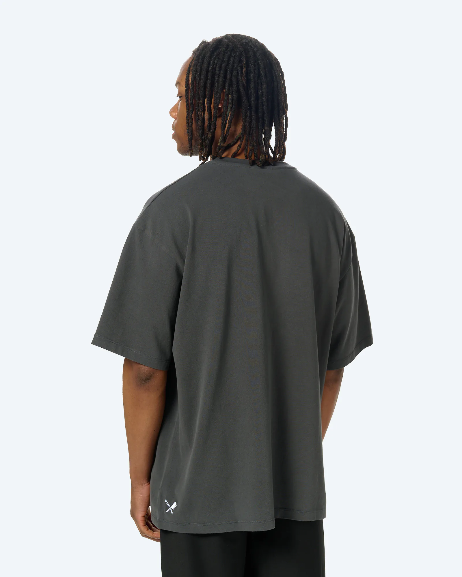Distorted People Classic Peached Oversized T-Shirt Dusk