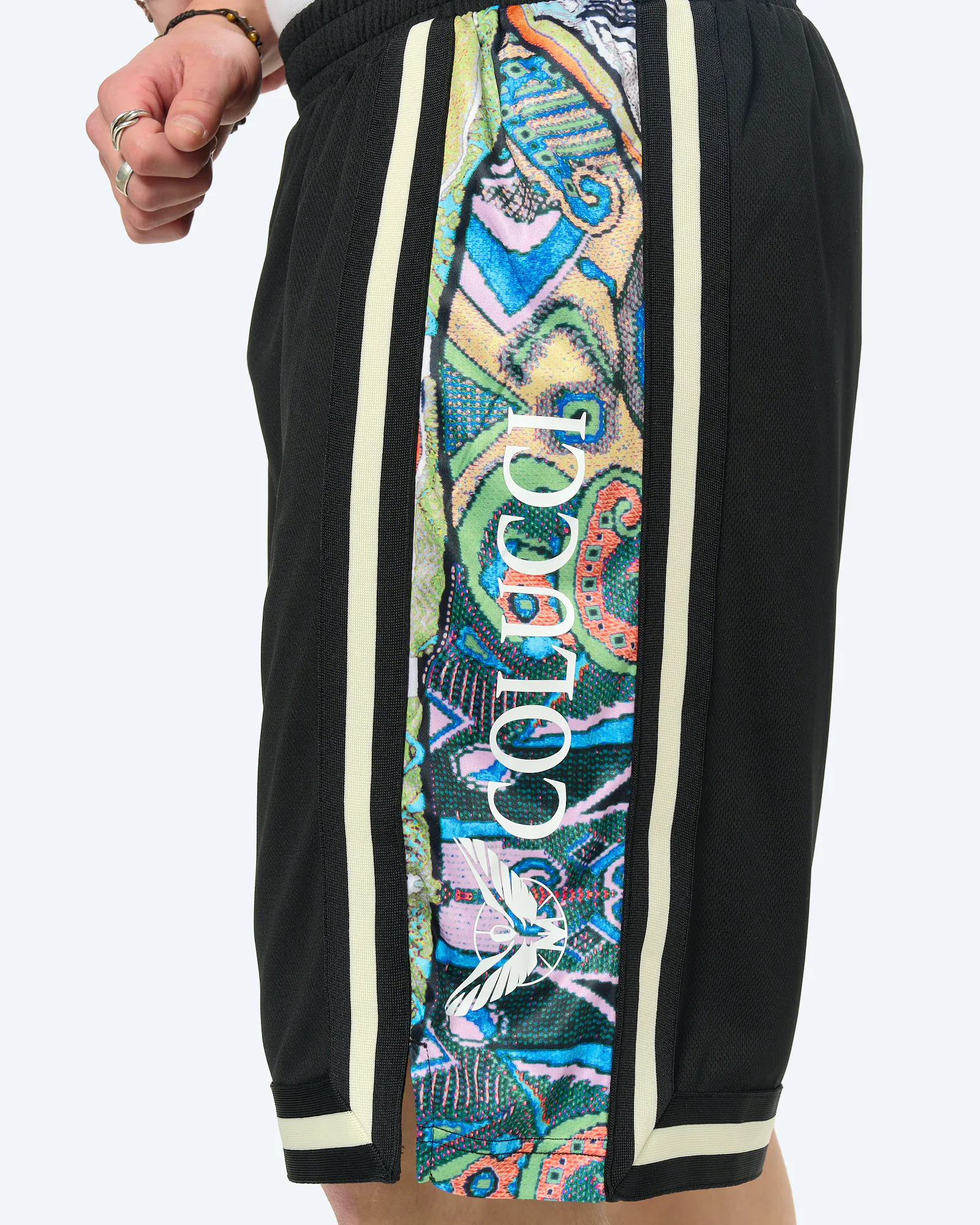 Colucci Signature Basketball Mesh Shorts Black/Aop Multi 
