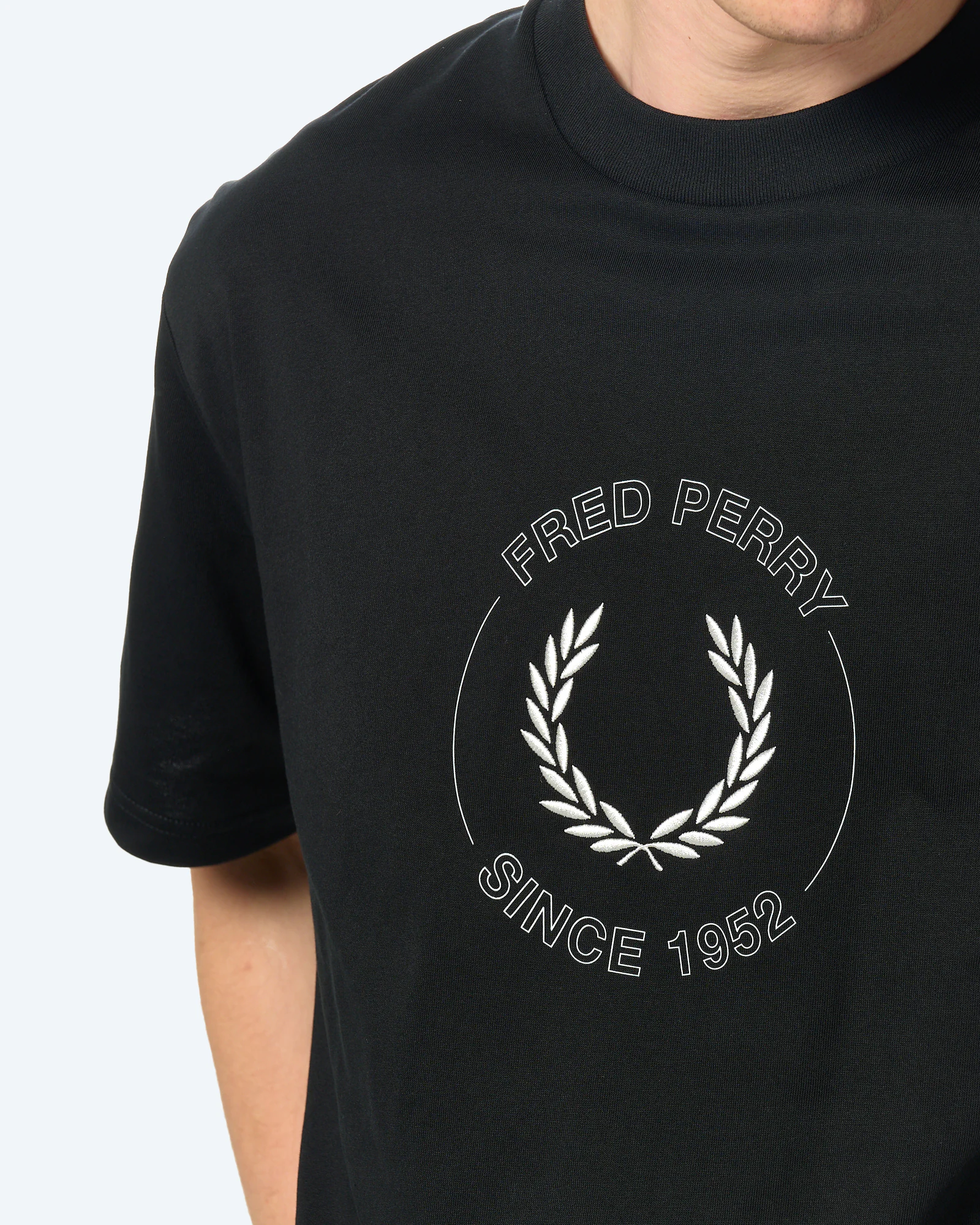 Fred Perry Circle Graphic T-Shirt Black