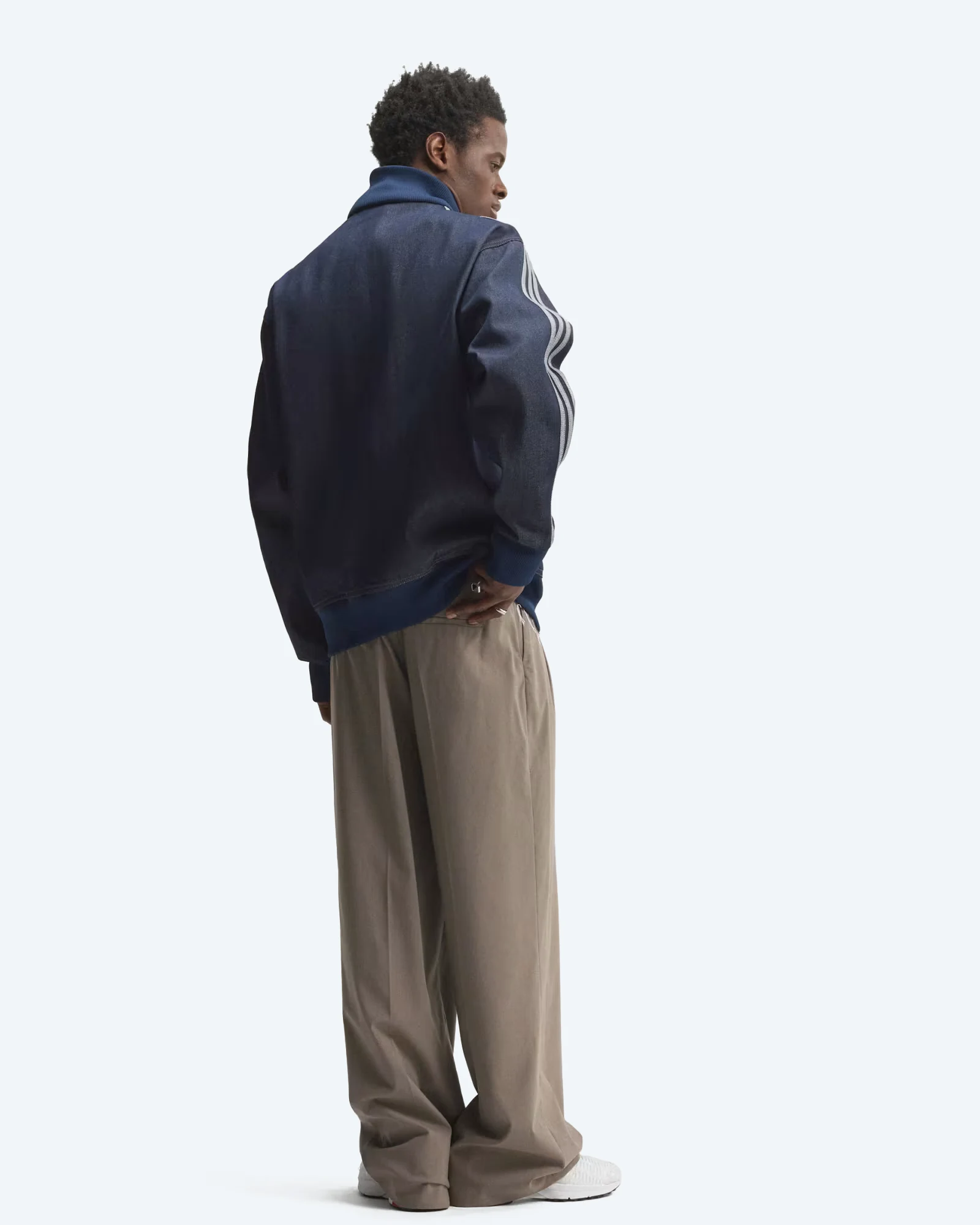 Firebird Raw Denim Track Top Indigo Denim