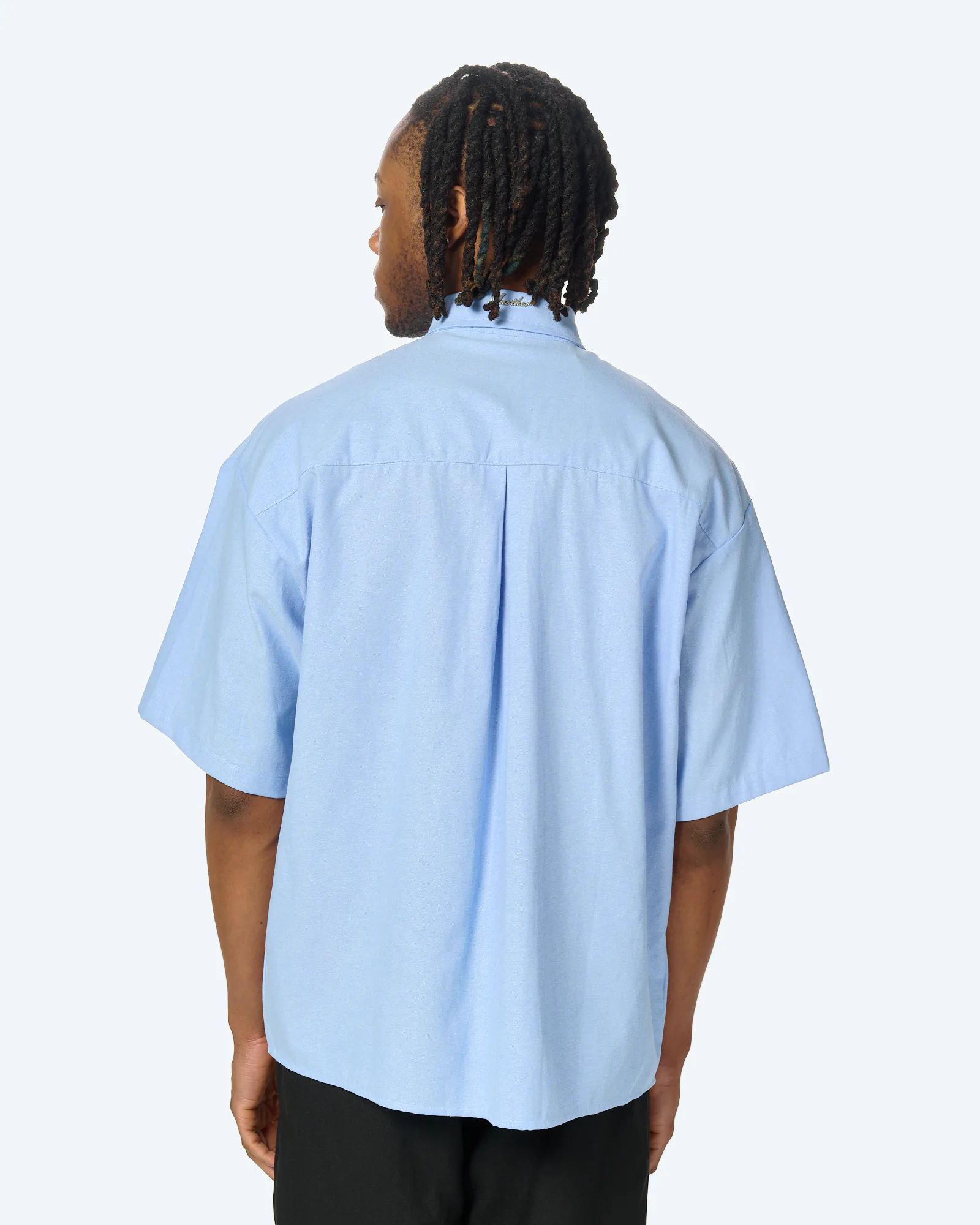 Another Cotton Everyday Short Sleeve Shirt Blue