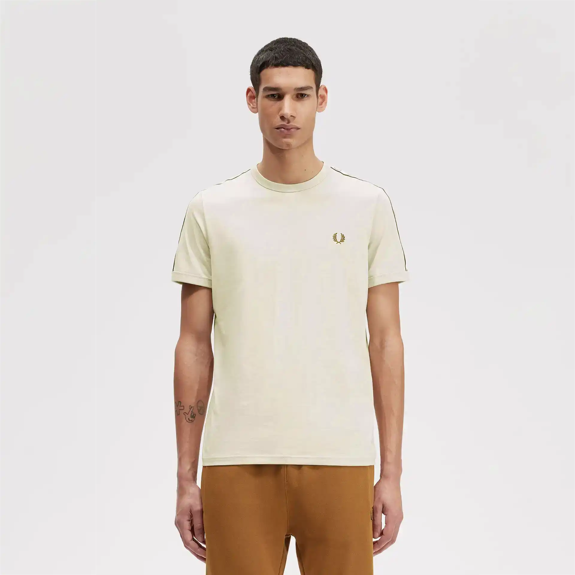Fred Perry Ringer T-Shirt Oatmeal