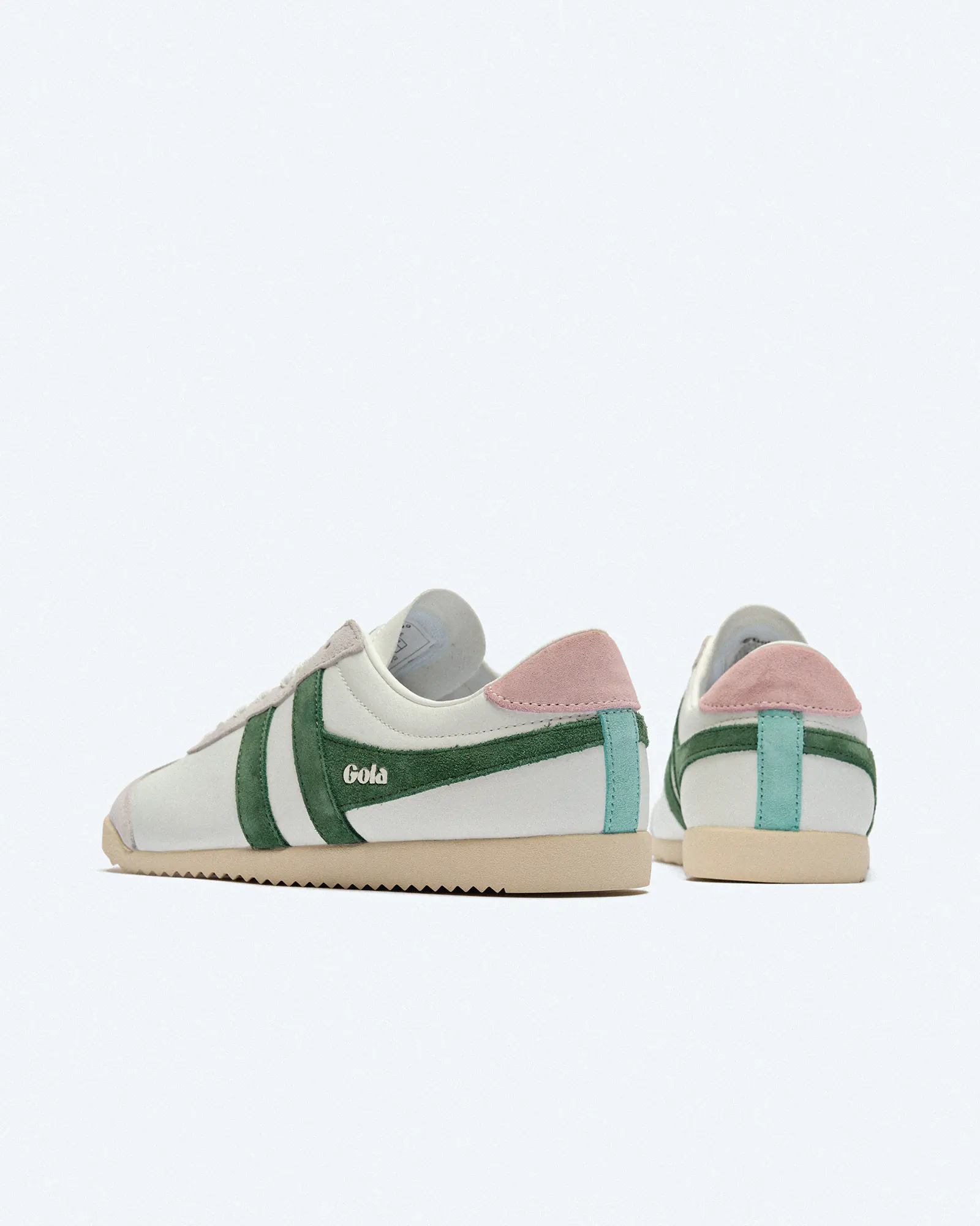 Gola Bullet Pure Sneaker White/Evergreen/Chalk Pink Gola Bullet Pure Sneaker White/Evergreen/Chalk Pink