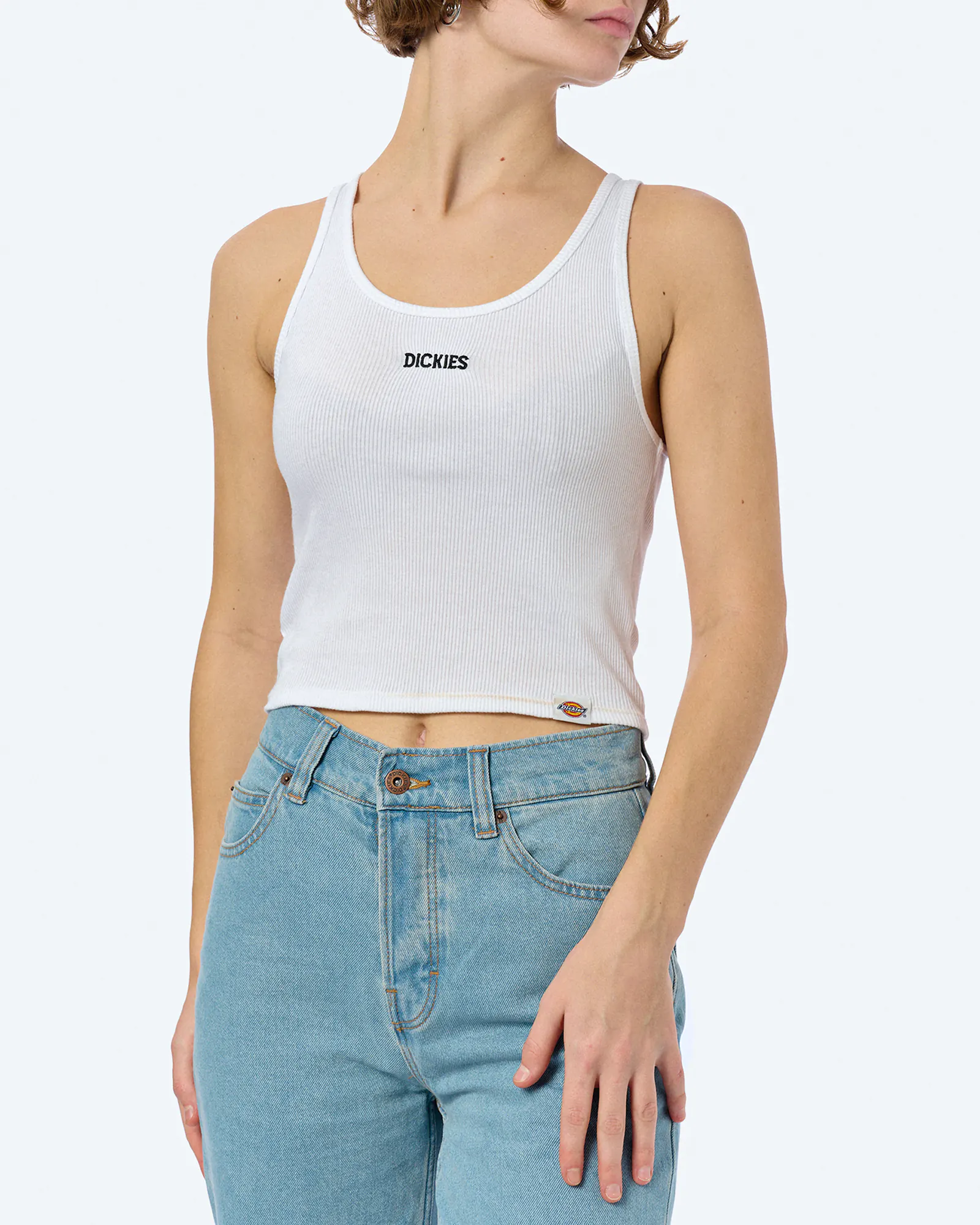 Dickies Yorktown Vest Top White Dickies Yorktown Vest Top White