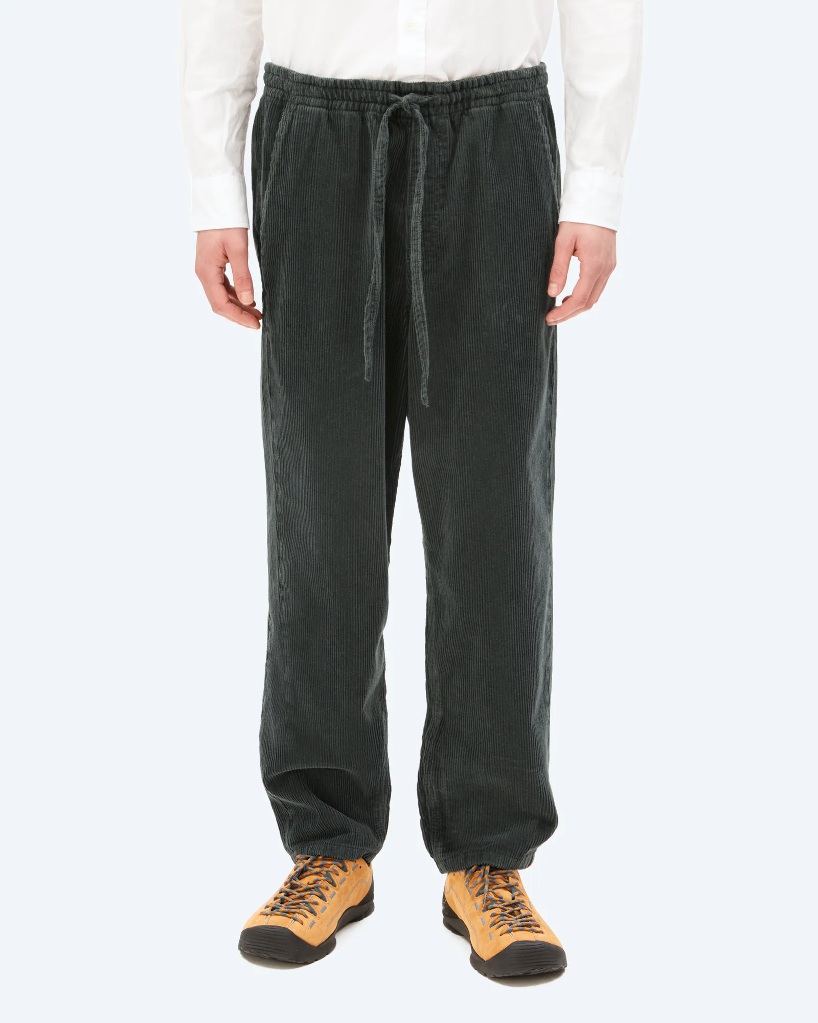 Pull On Corduroy Tapered Pant Space Steel