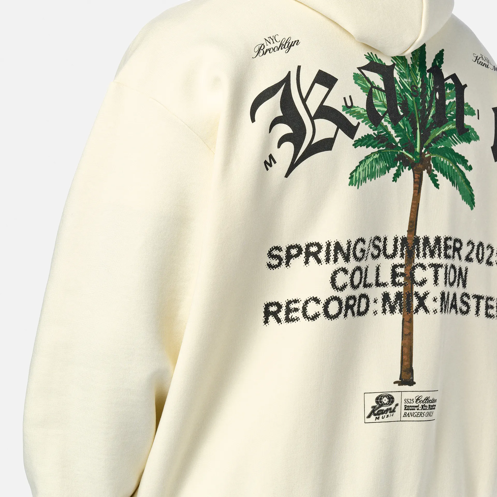Karl Kani Kani Palm Zip Hoodie White