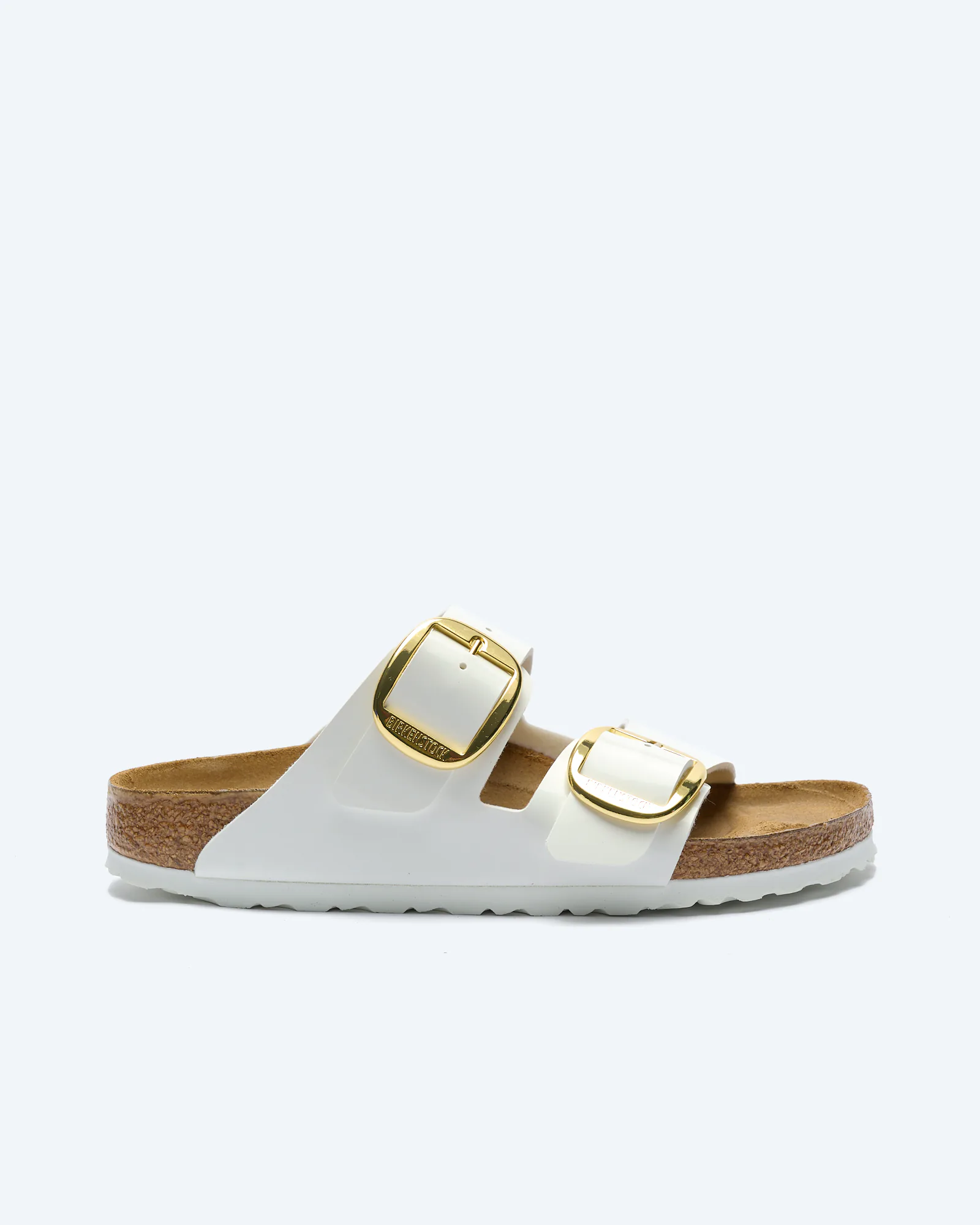Birkenstock Arizona Big Buckle Birko-Flor Sandals Patent White
