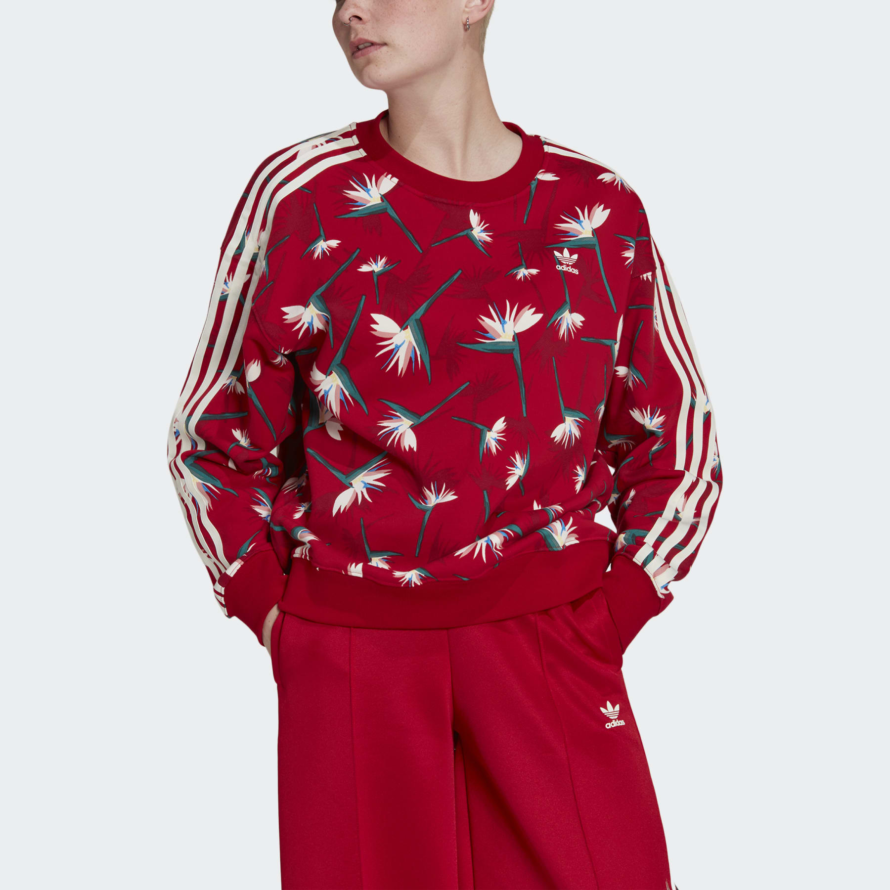adidas Thebe Magugu Sweatshirt Power Red/Multicolor
