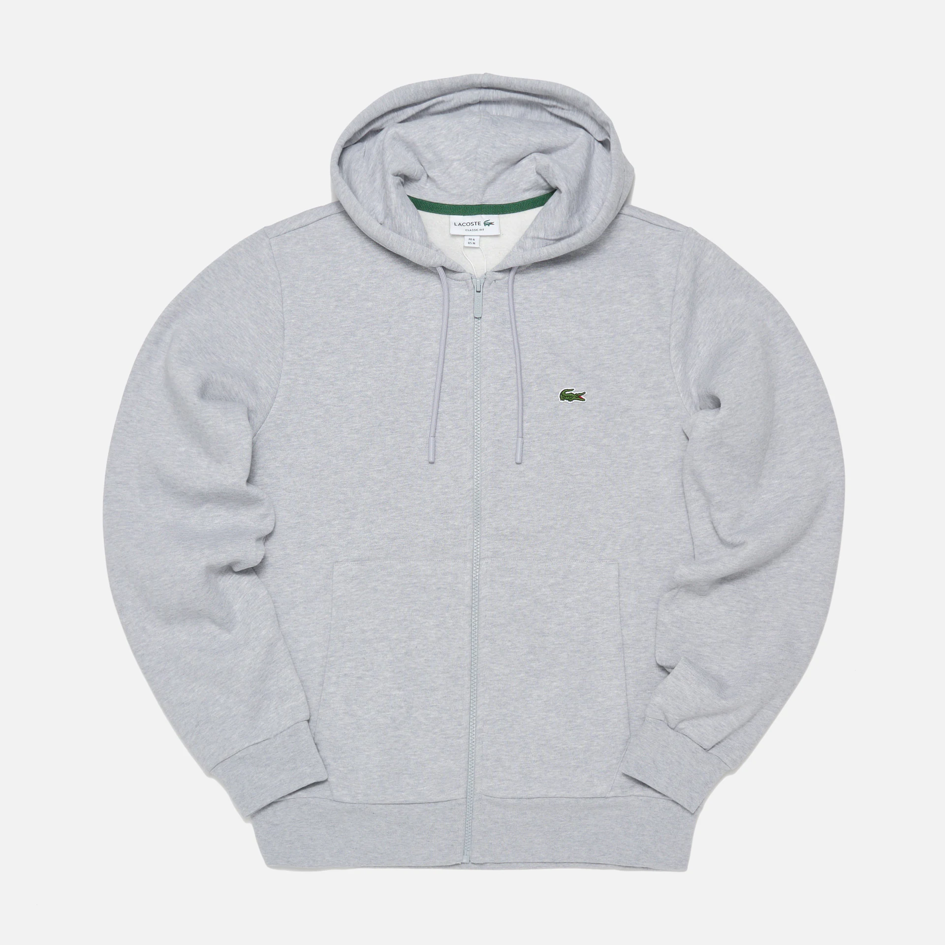 Lacoste Hooded Sweatsuit Silver Chine Lacoste Hooded Sweatsuit Silver Chine