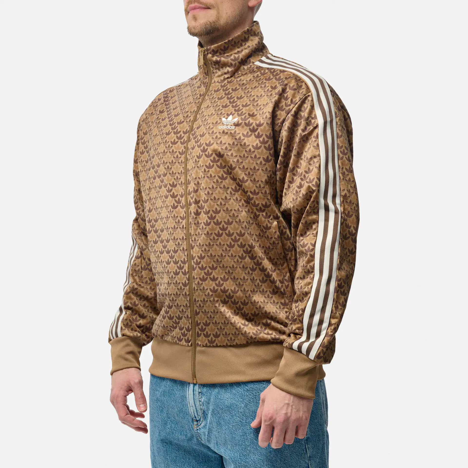 adidas Originals Football Classic Mono Track Jacket Earth Strata