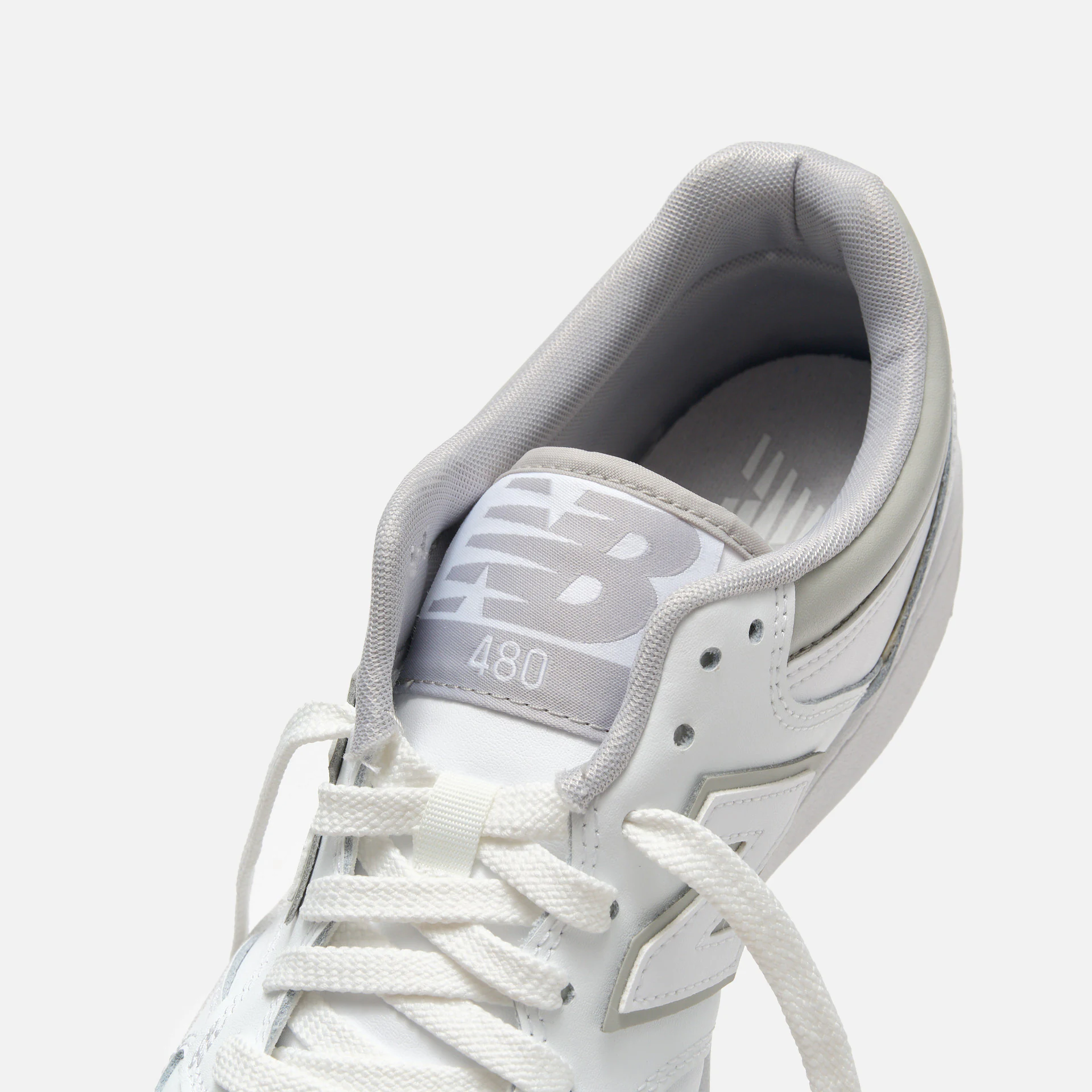 New Balance BB480LV1 Sneaker White Grey Matter
