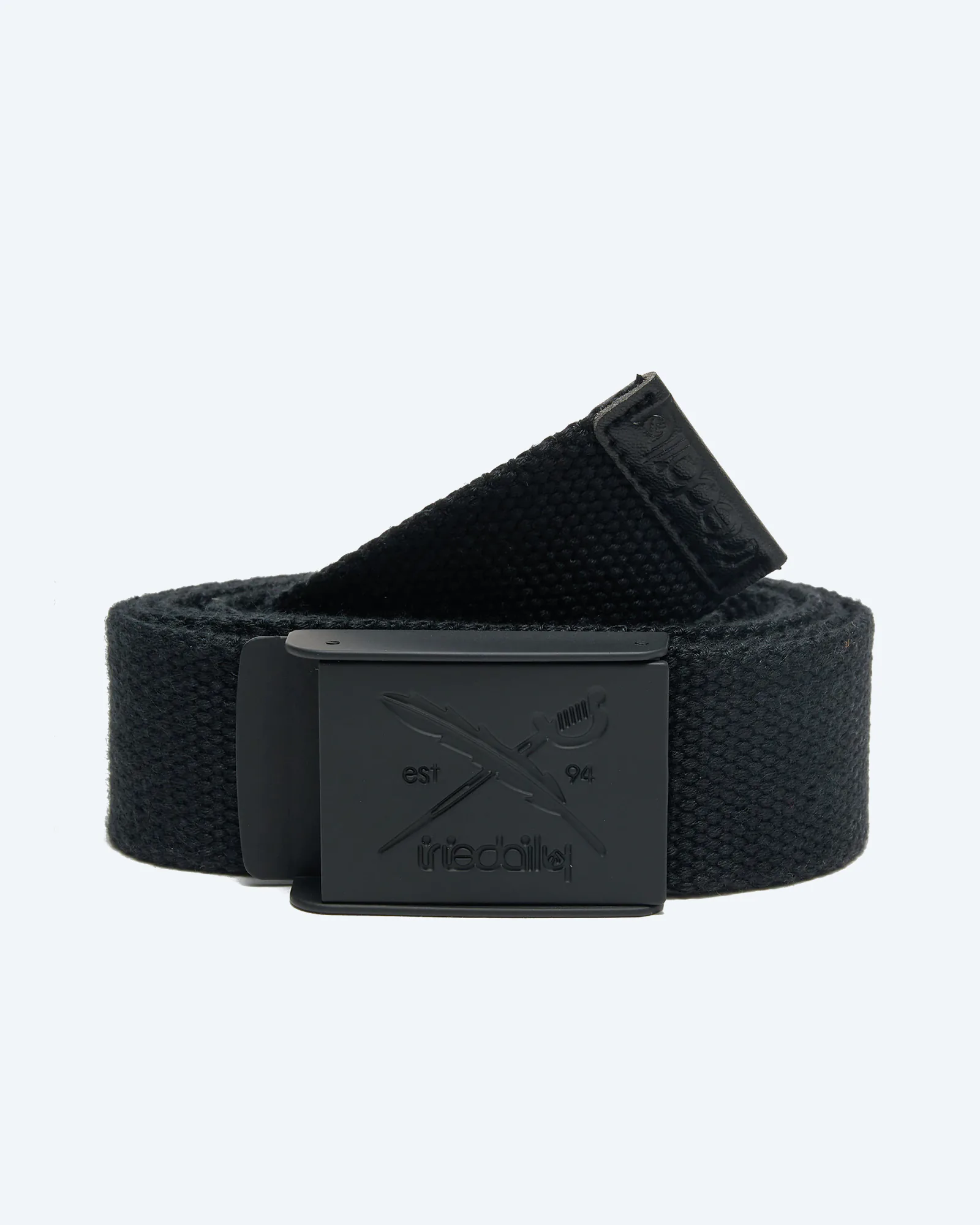 Iriedaily Flag Rubber Belt Black Iriedaily Flag Rubber Belt Black