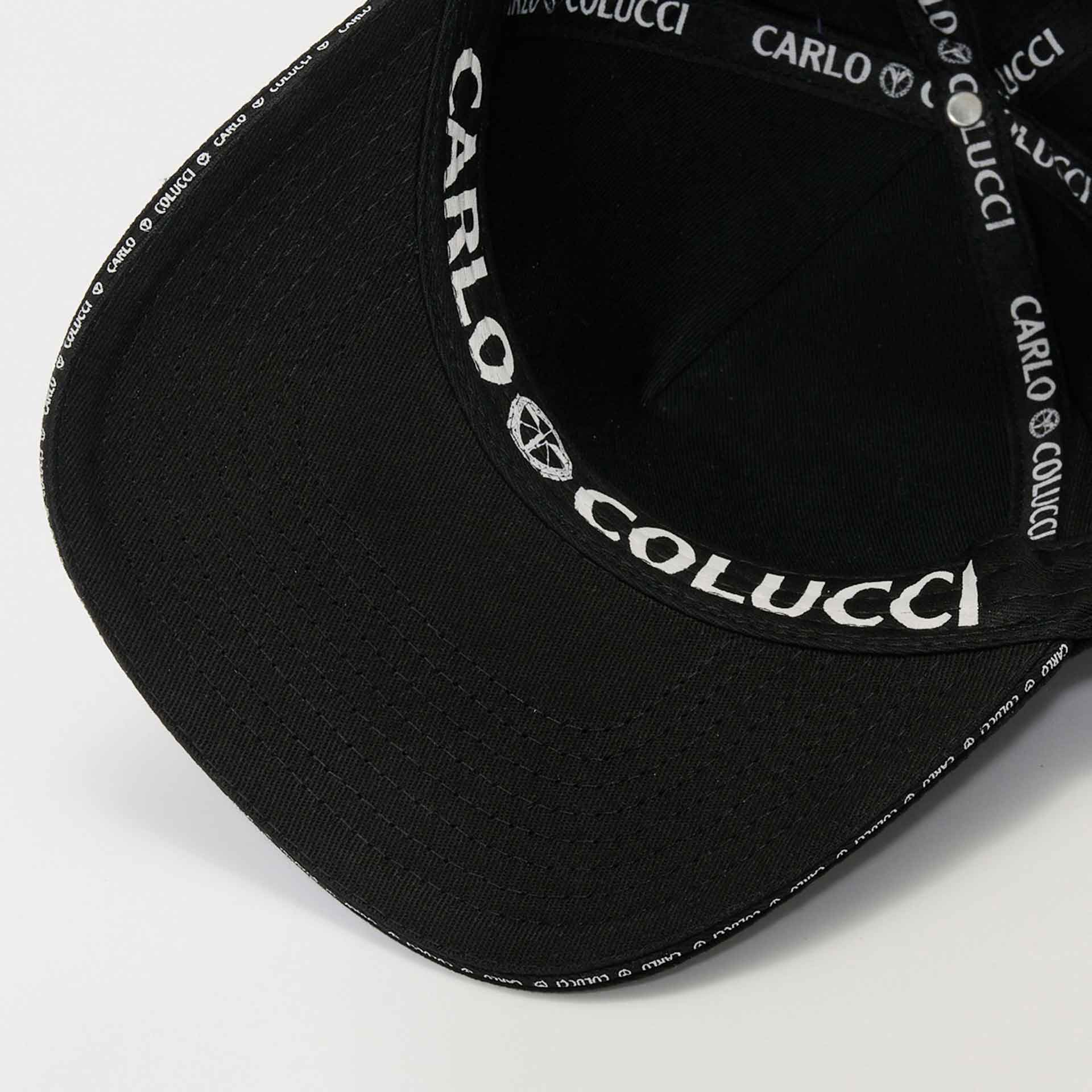 Carlo Colucci 3D Metal Ikarus Snapback Cap Black