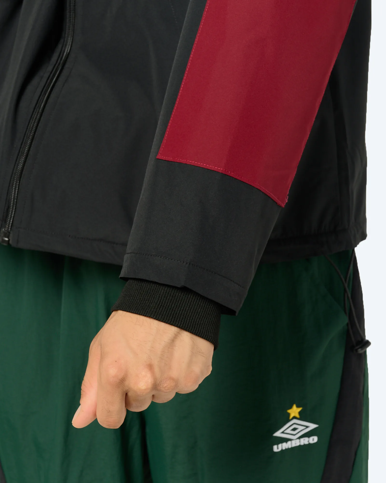 Panelled Boxy Jacket Black/Cabernet