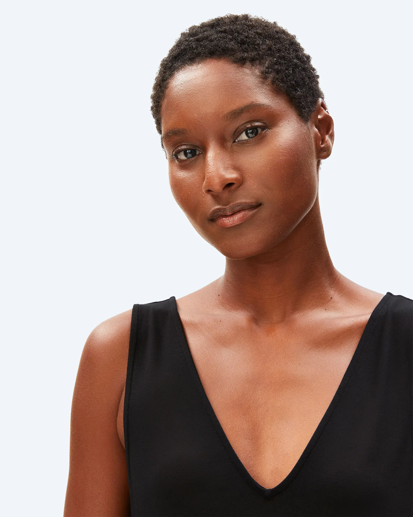 ARMEDANGELS SLEEVELESS JERSEY MIDI DRESS Black