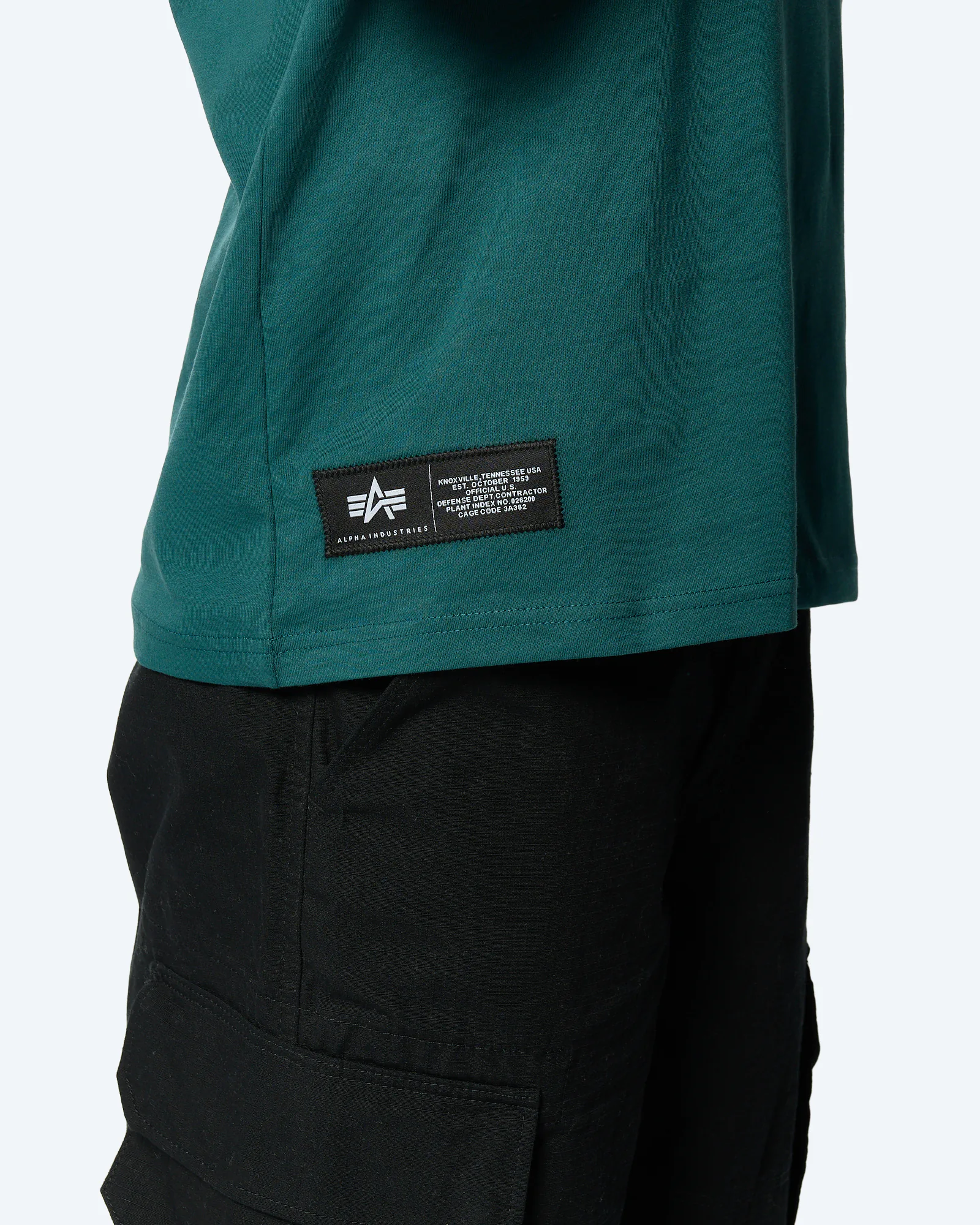 Alpha Industries Basic Label Backprint T-Shirt Deep Petrol