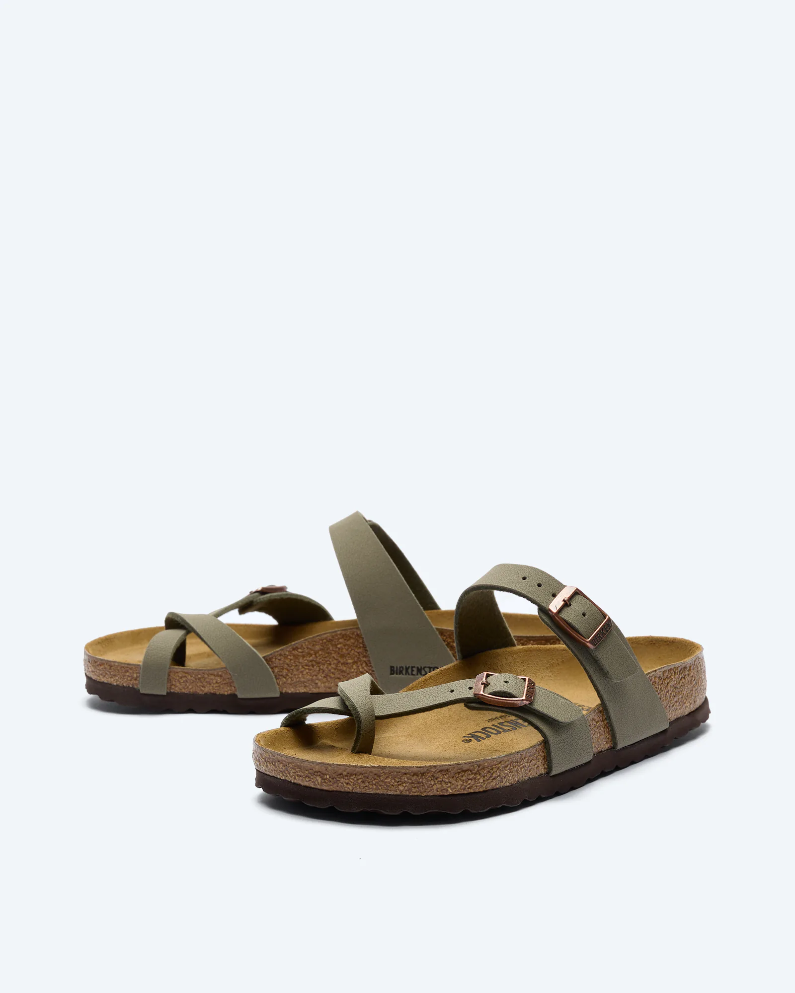 Birkenstock Mayari Birko-Flor Nubuk Sandals Stone