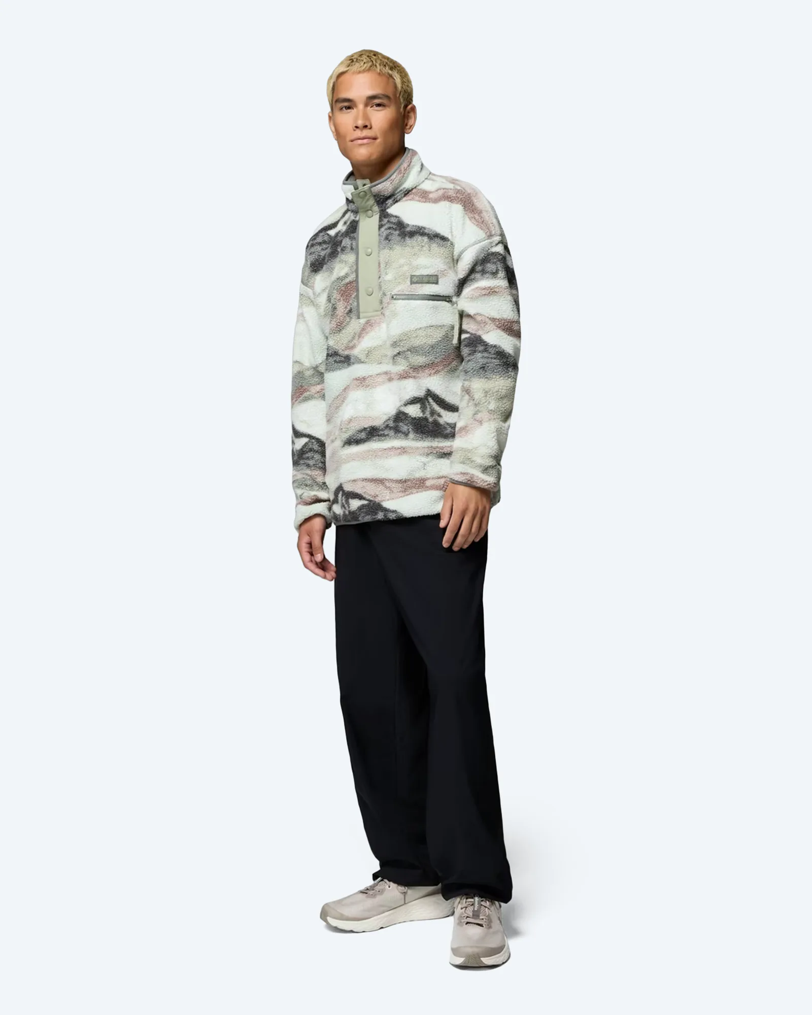 Helvetia™ II Printed Half Snap Fleece Sedona Sage Sum
