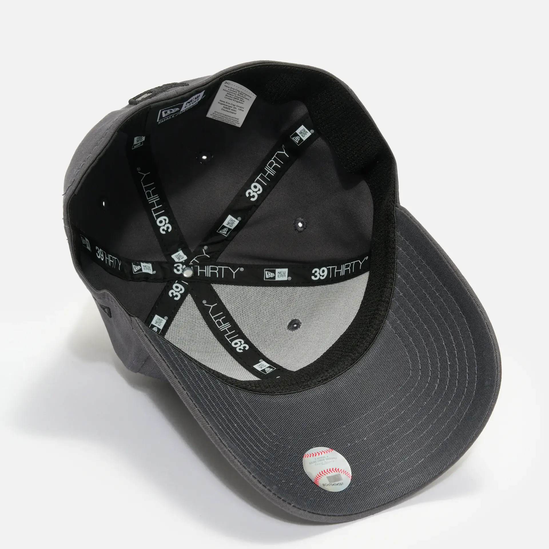 New Era MLB LA Dodgers League Essentail 39Thirty Stretch Fit Cap Grey Heather/Black