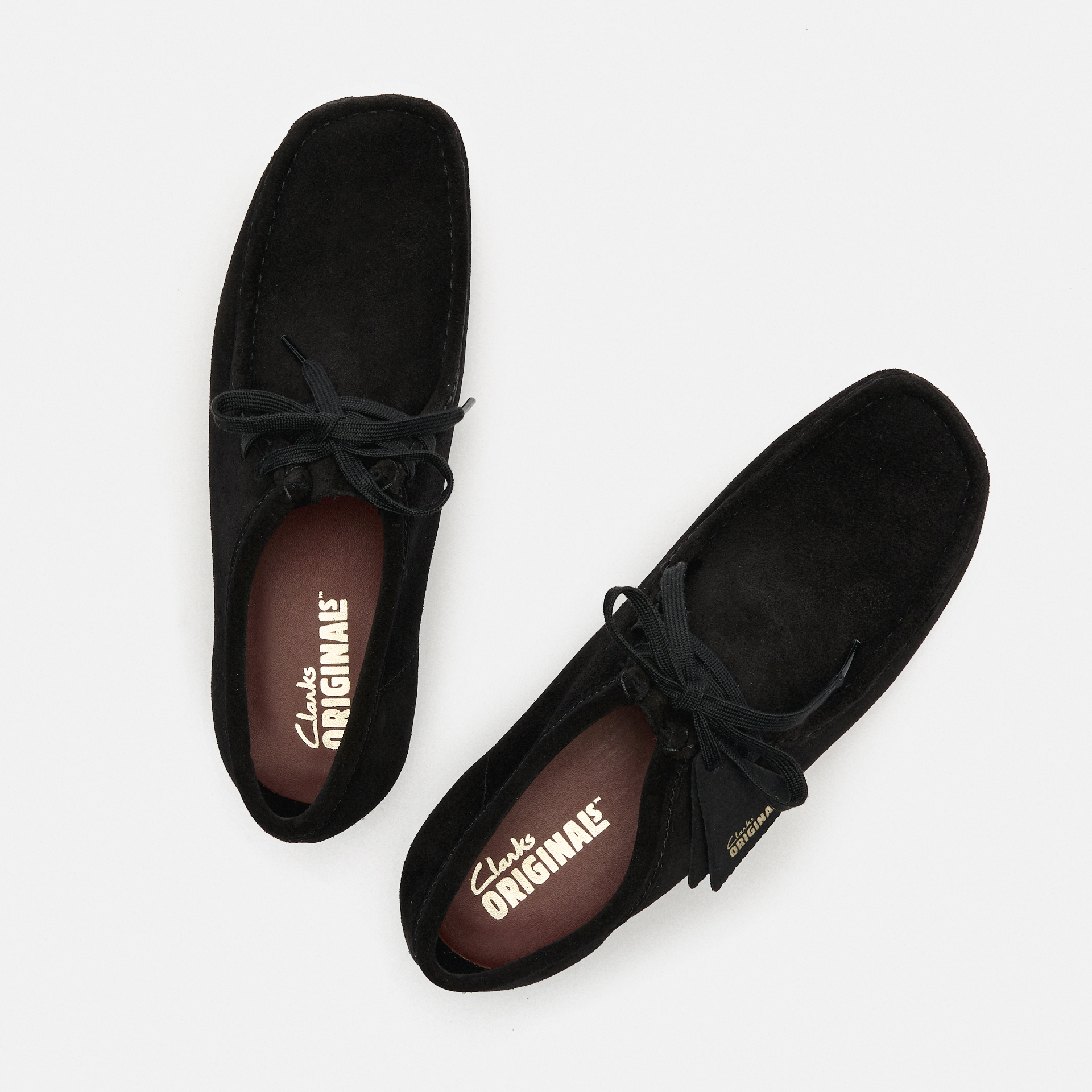 Clarks Men's Wallabee Suede Shoes Black