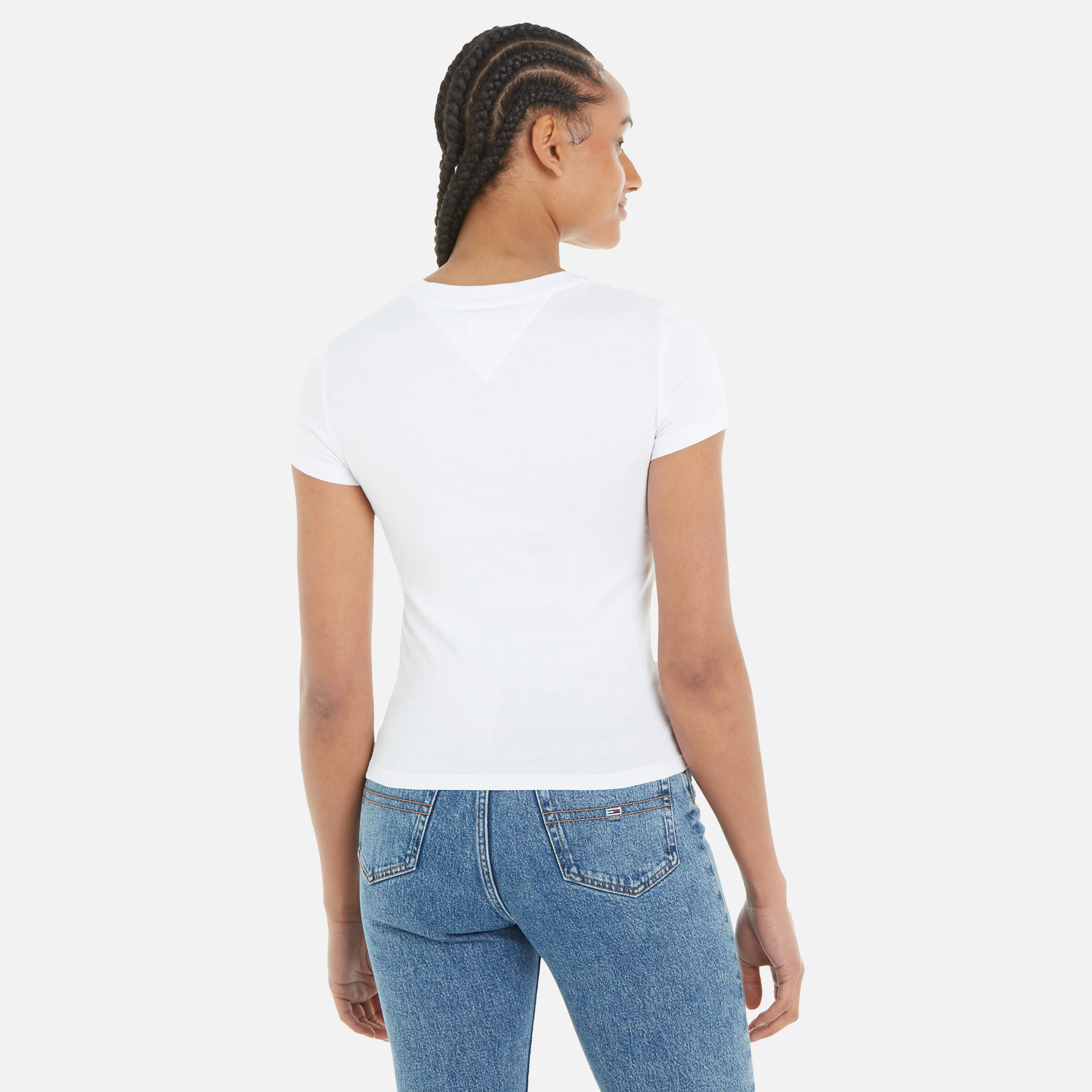 Tommy Jeans Slim Linear T-Shirt White