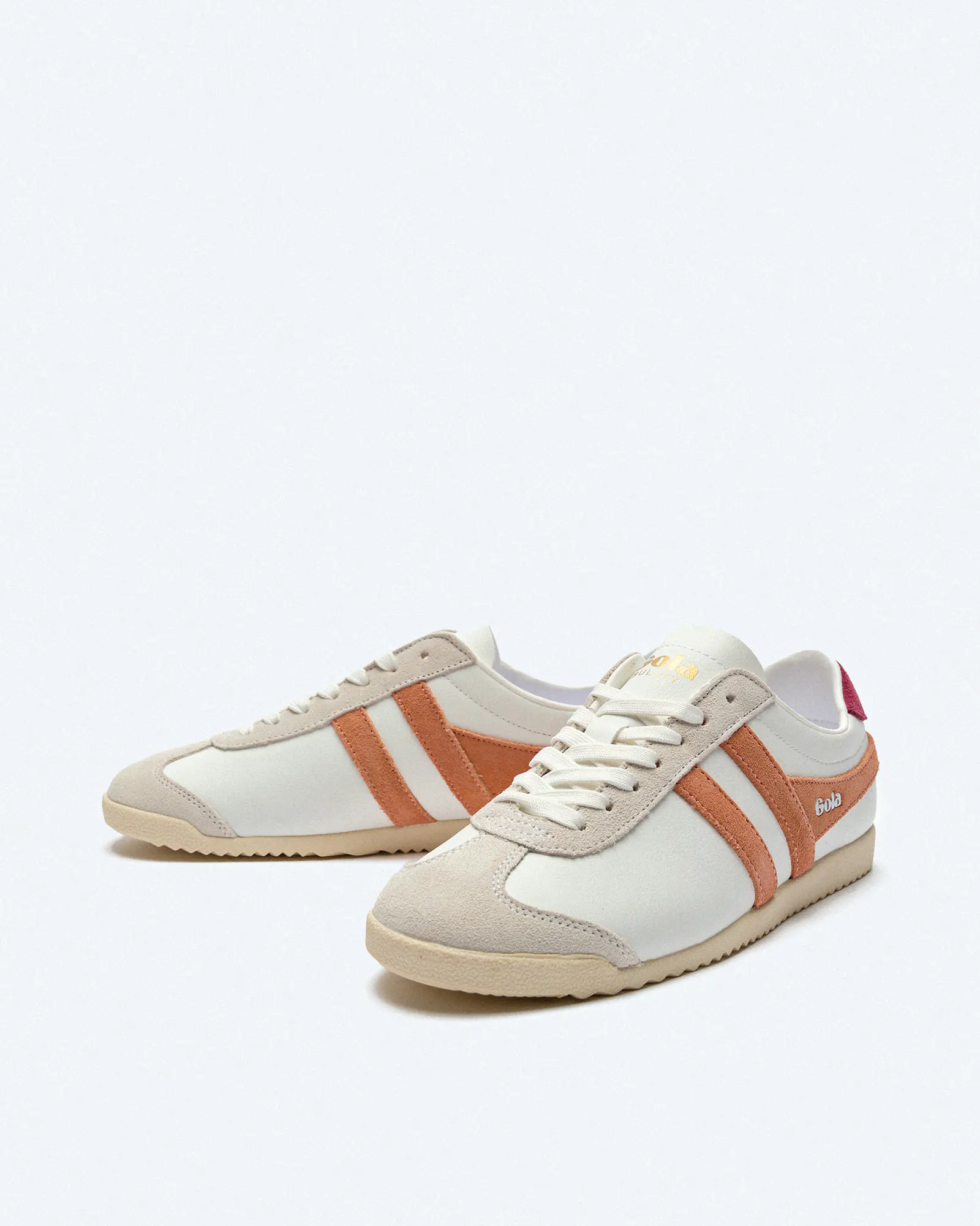 Gola Bullet Pure Sneaker White/Terracotta/Cerise Gola Bullet Pure Sneaker White/Terracotta/Cerise