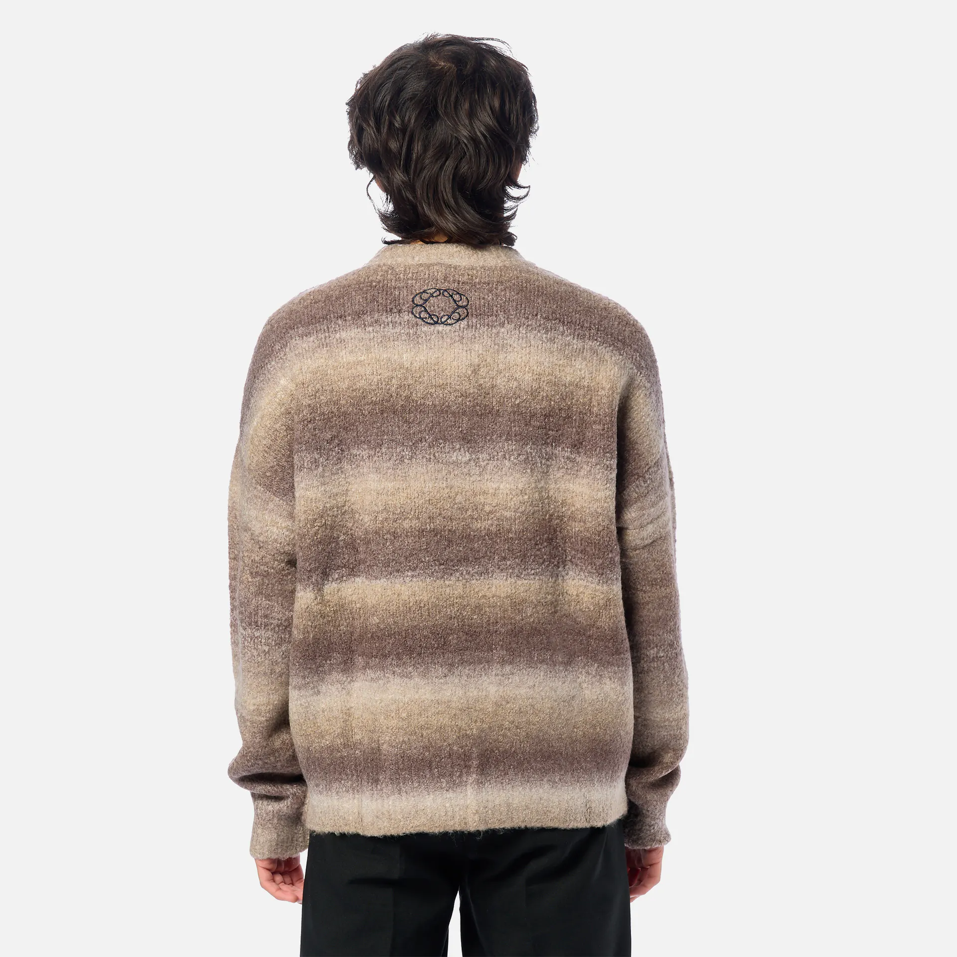 Prohibited Gradient Knit Sweater Grey