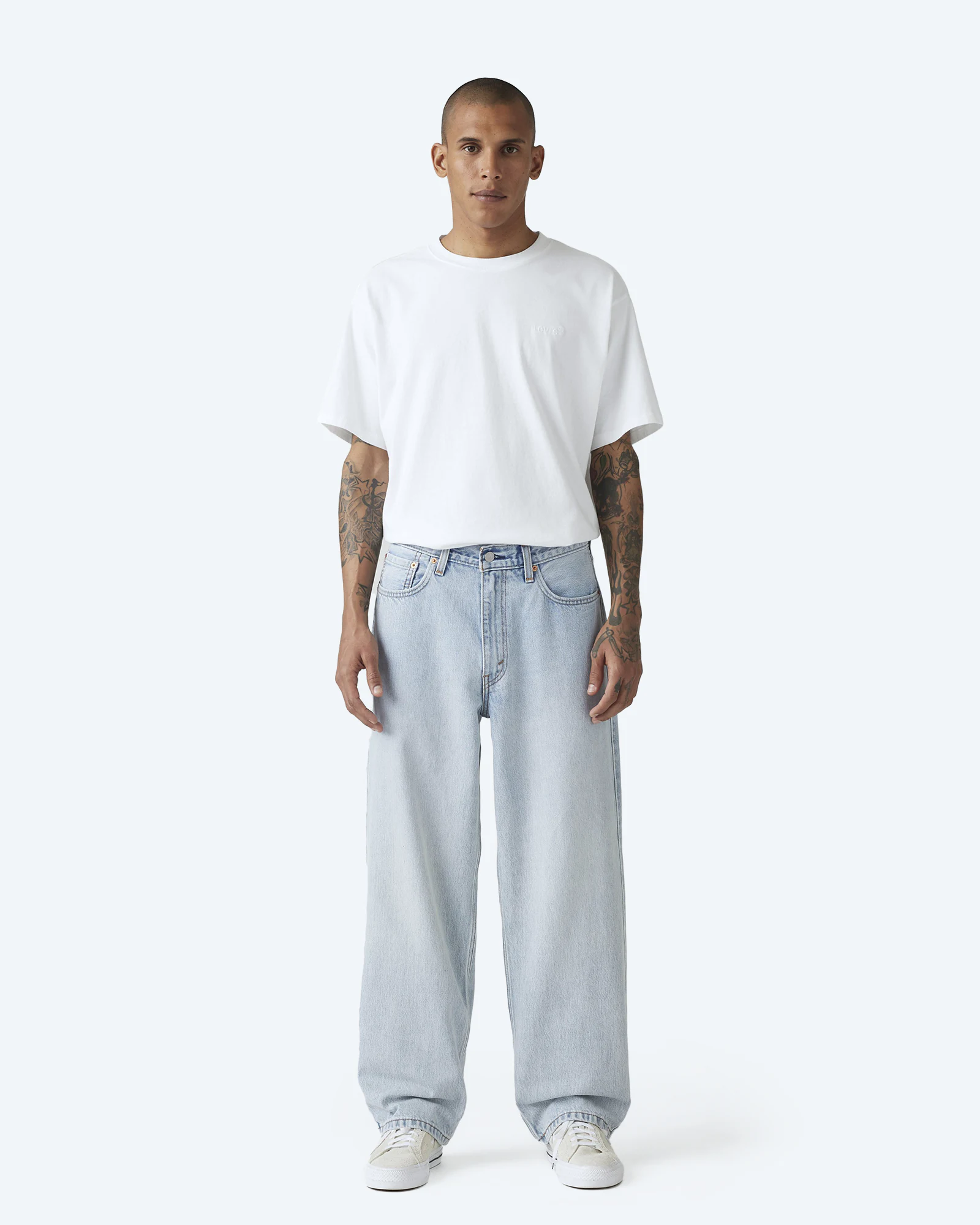 578 Baggy Med Indigo Worn In Jeans Bag Secured