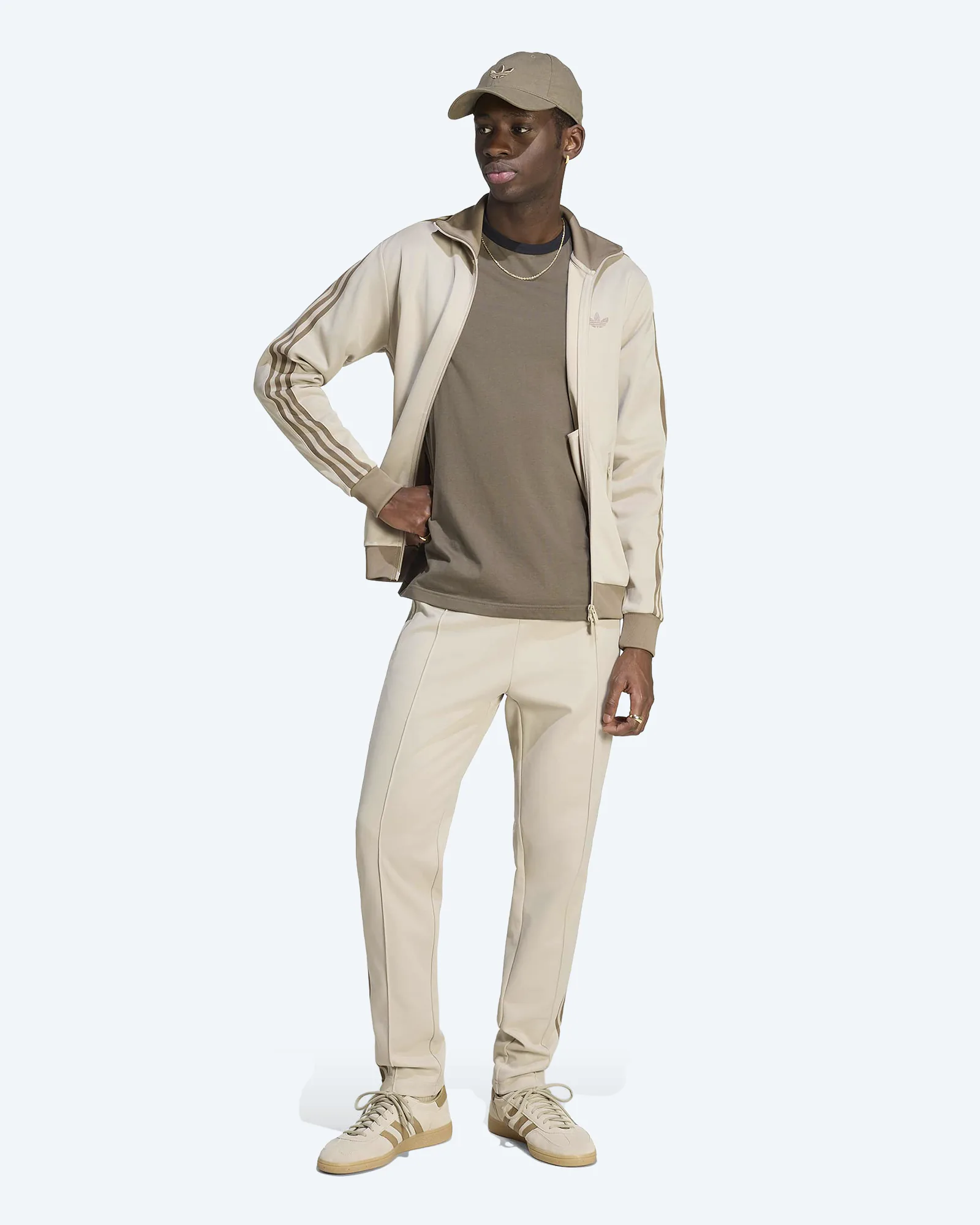 Beckenbauer Track Top Khaki Three
