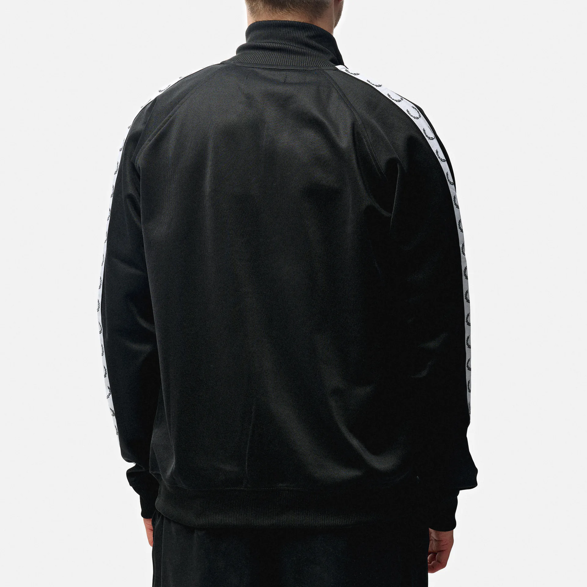 Fred Perry Taped Track Jacket Black
