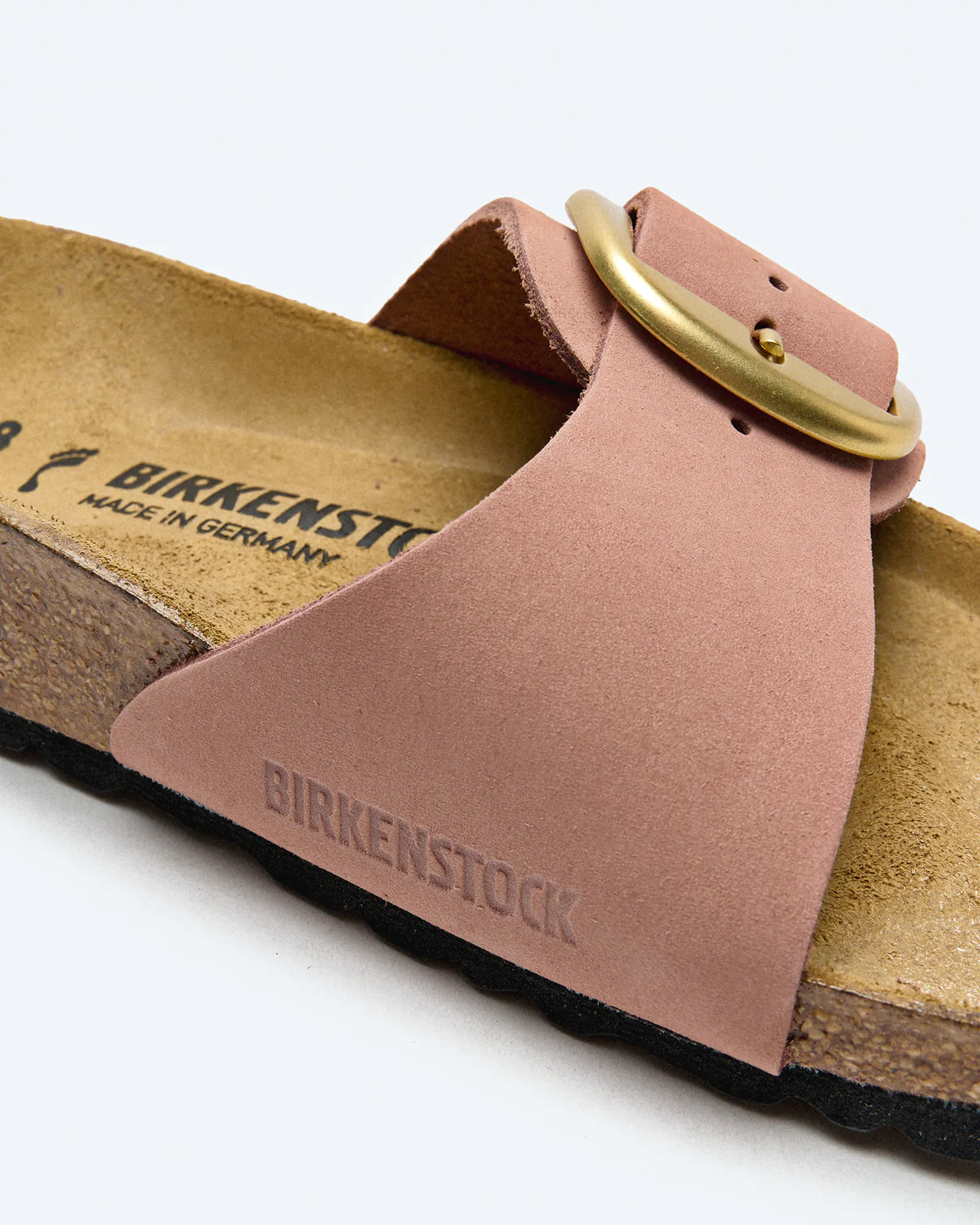 Birkenstock Madrid Big Buckle Natural Leather Nubuk (Narrow Fit) Sandals Old Rose Birkenstock Madrid Big Buckle Natural Leather Nubuk (Narrow Fit) Sandals Old Rose