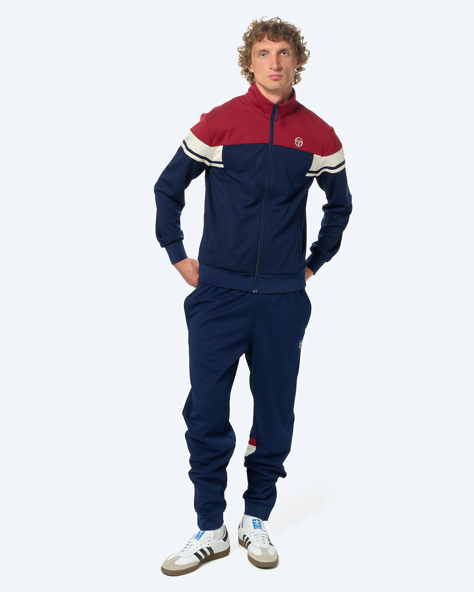 Camarindo  Track Jacket Navy/Tibetan Red