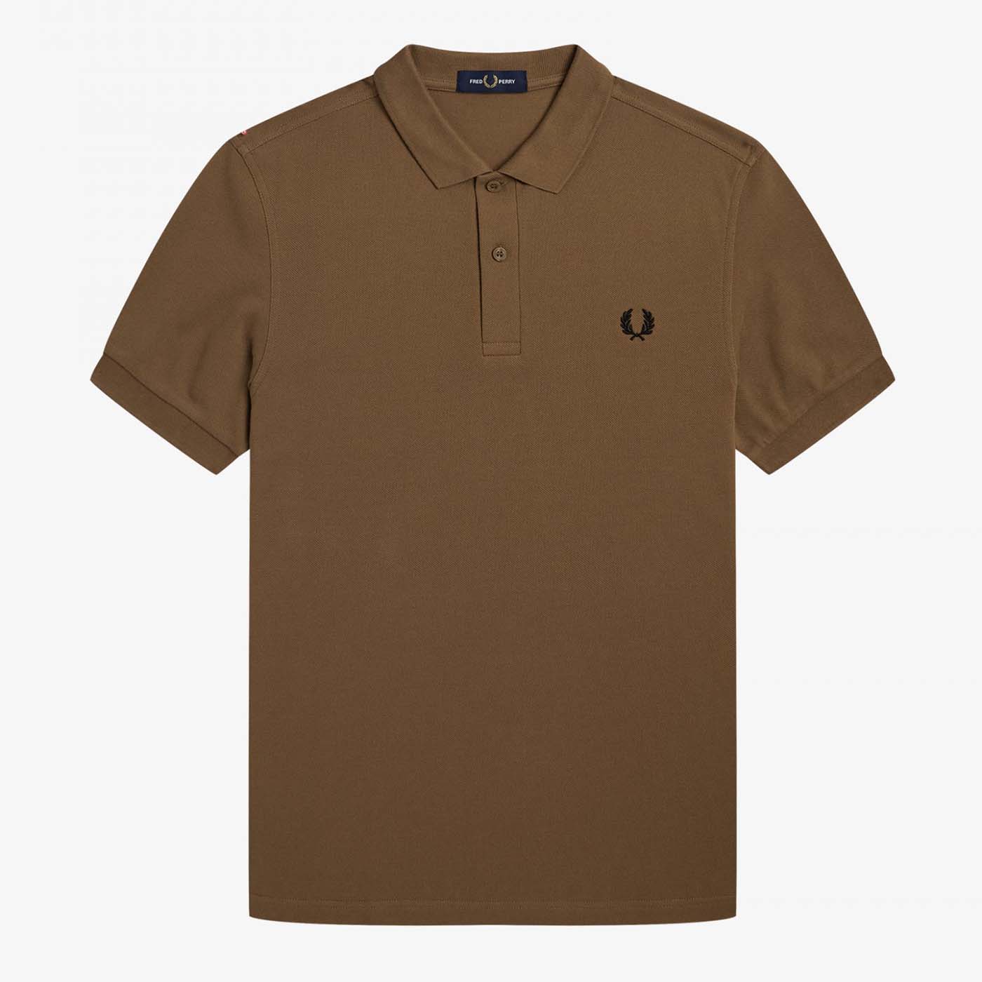 Fred Perry Plain Polo Shirt Shaded Stone